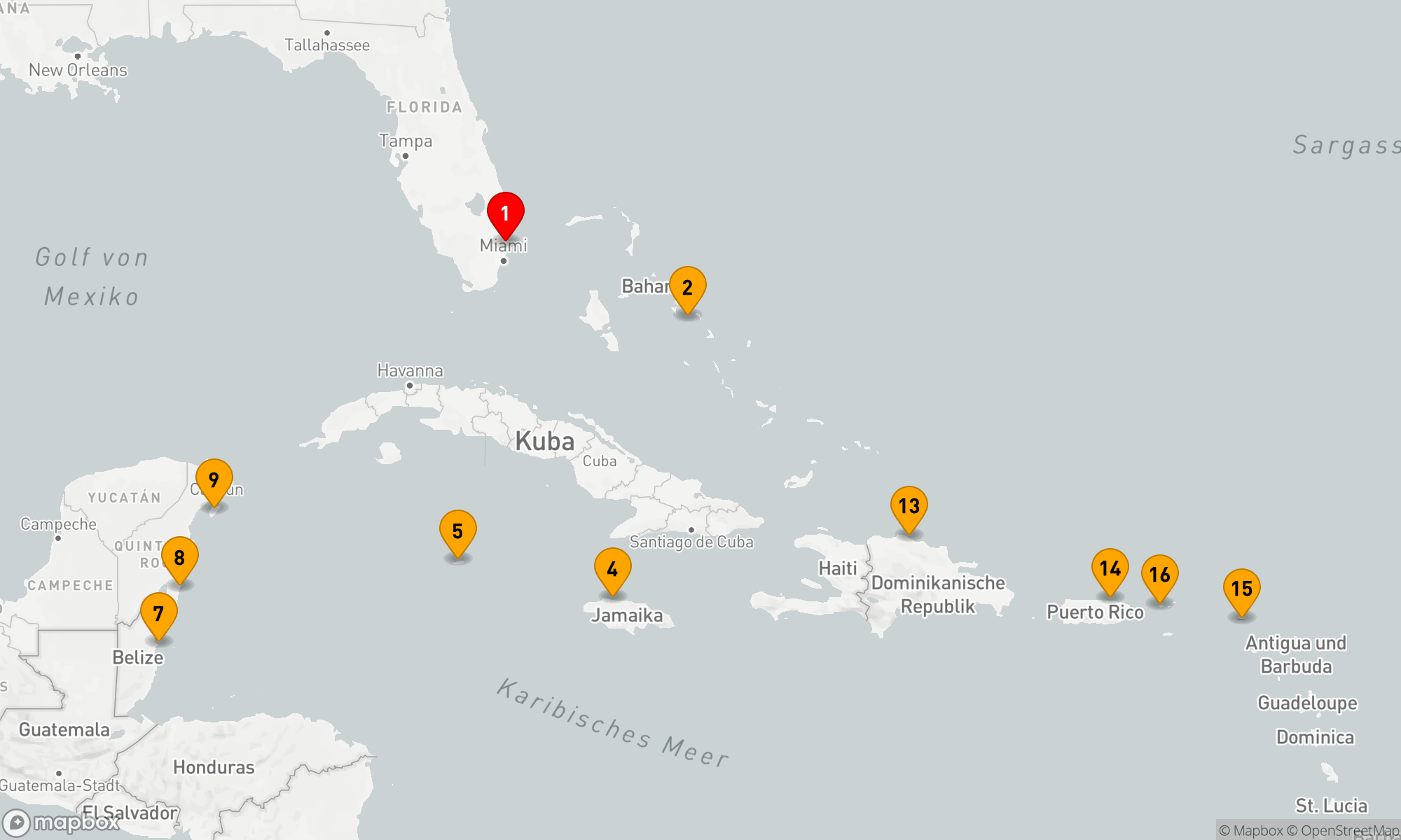 Route 18 Nächte - WESTLICHE & ÖSTLICHE KARIBIK: MEXIKO & SAN JUAN