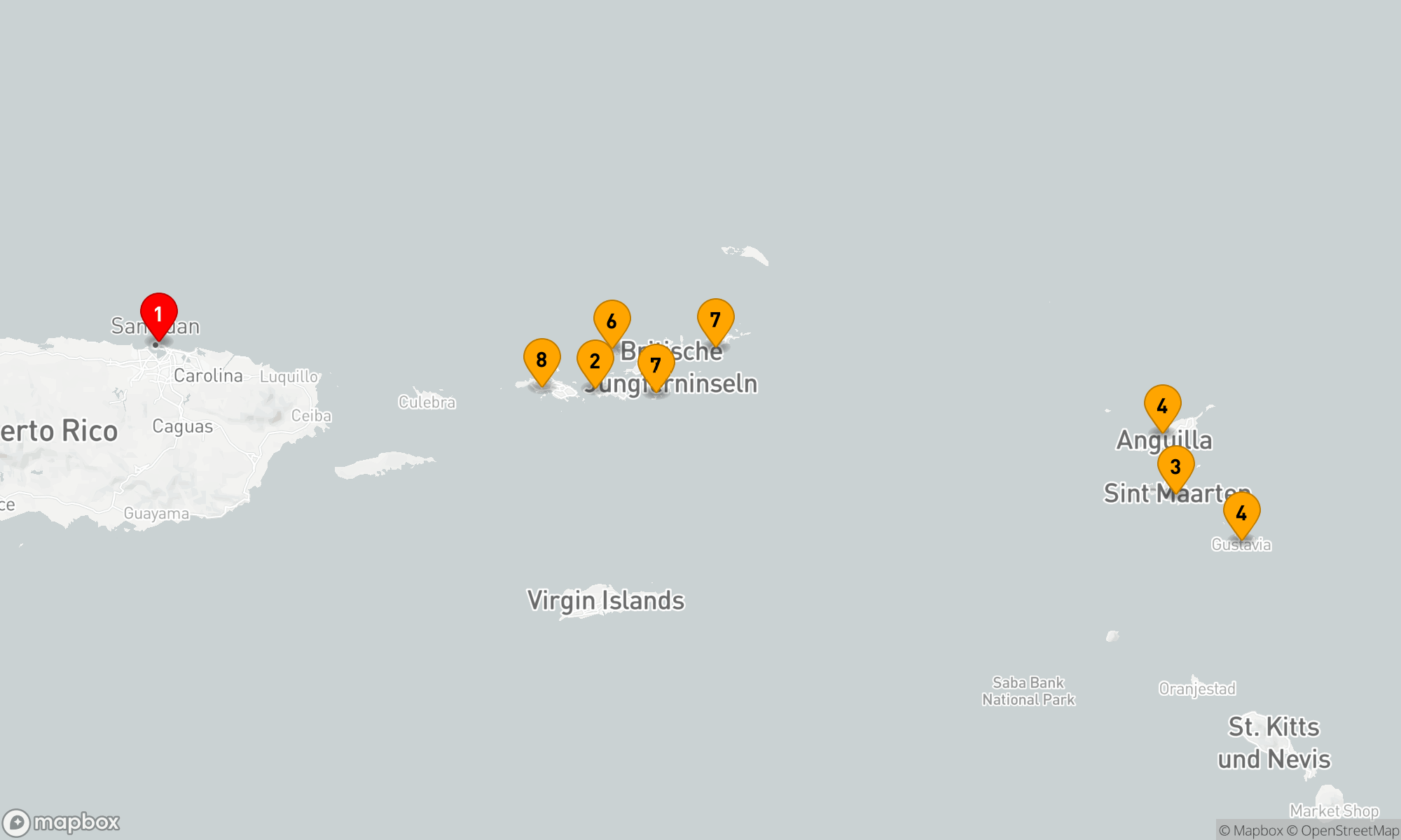 Route 7 Nächte - Karibische Träume entdecken