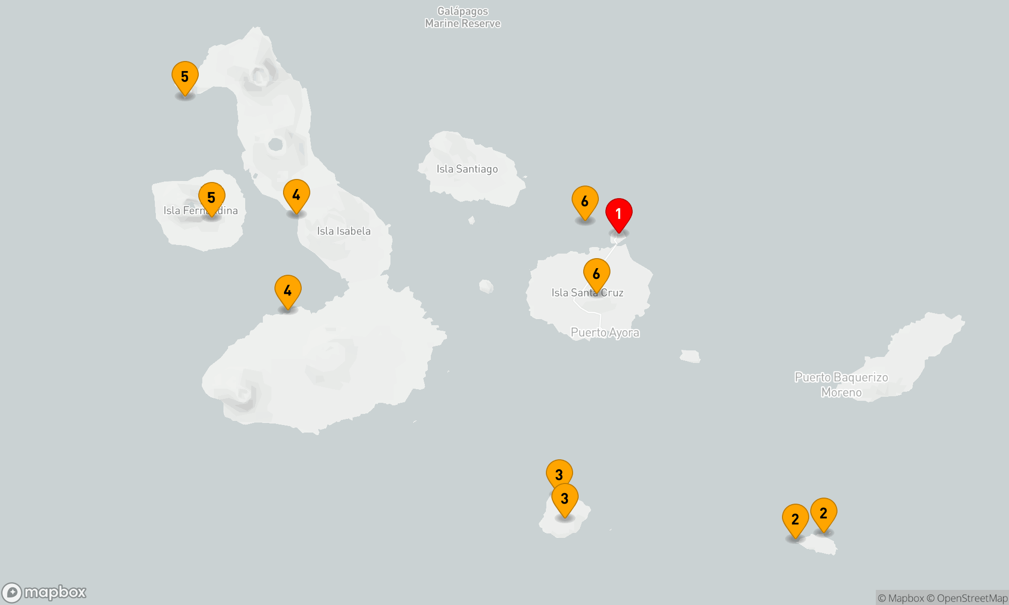 Route 7 Nächte - GALAPAGOS OUTER LOOP CRUISE