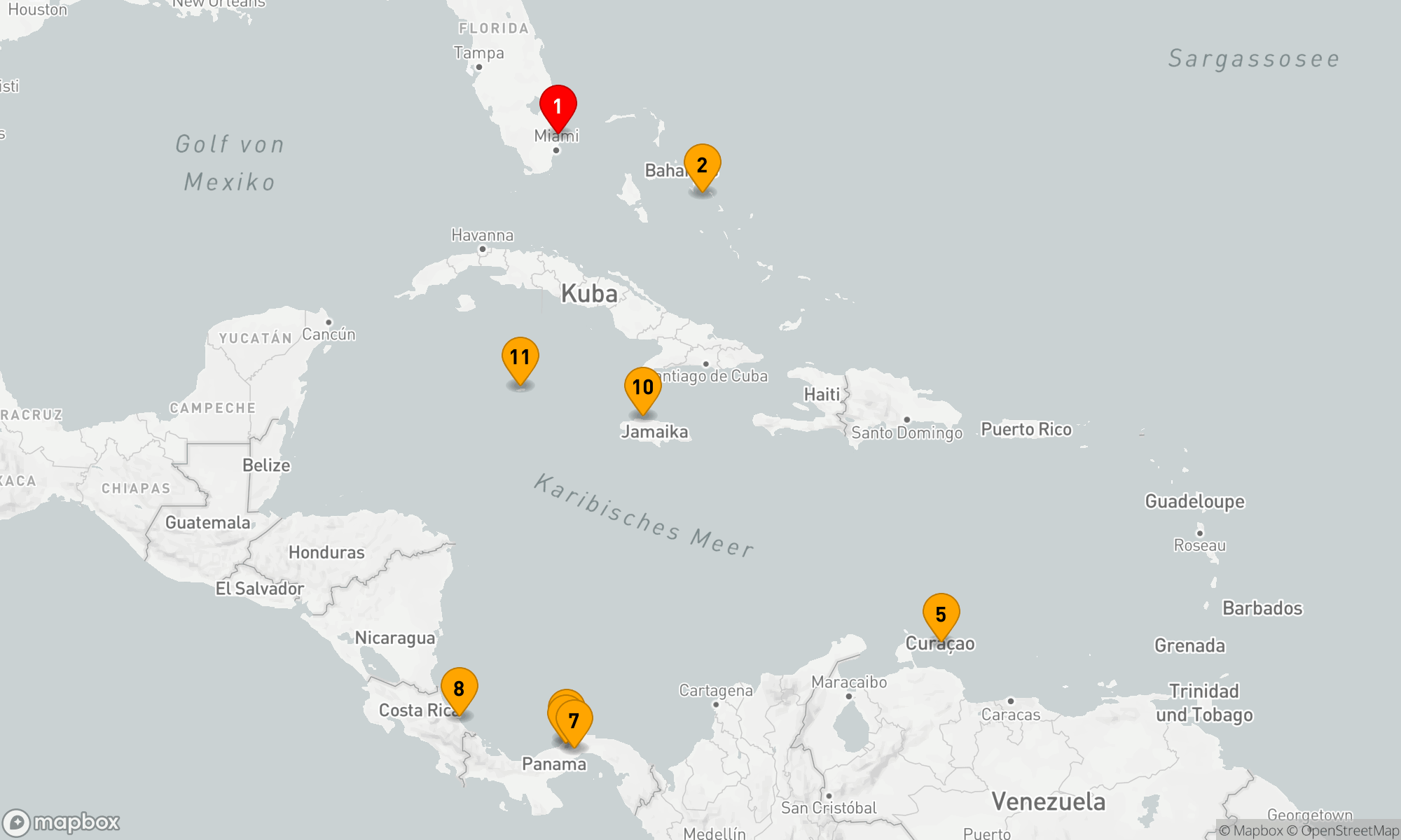 Route 12 Nächte - ENTDECKUNG DES PANAMAKANALS: COSTA RICA & GROSSE ANTILLEN