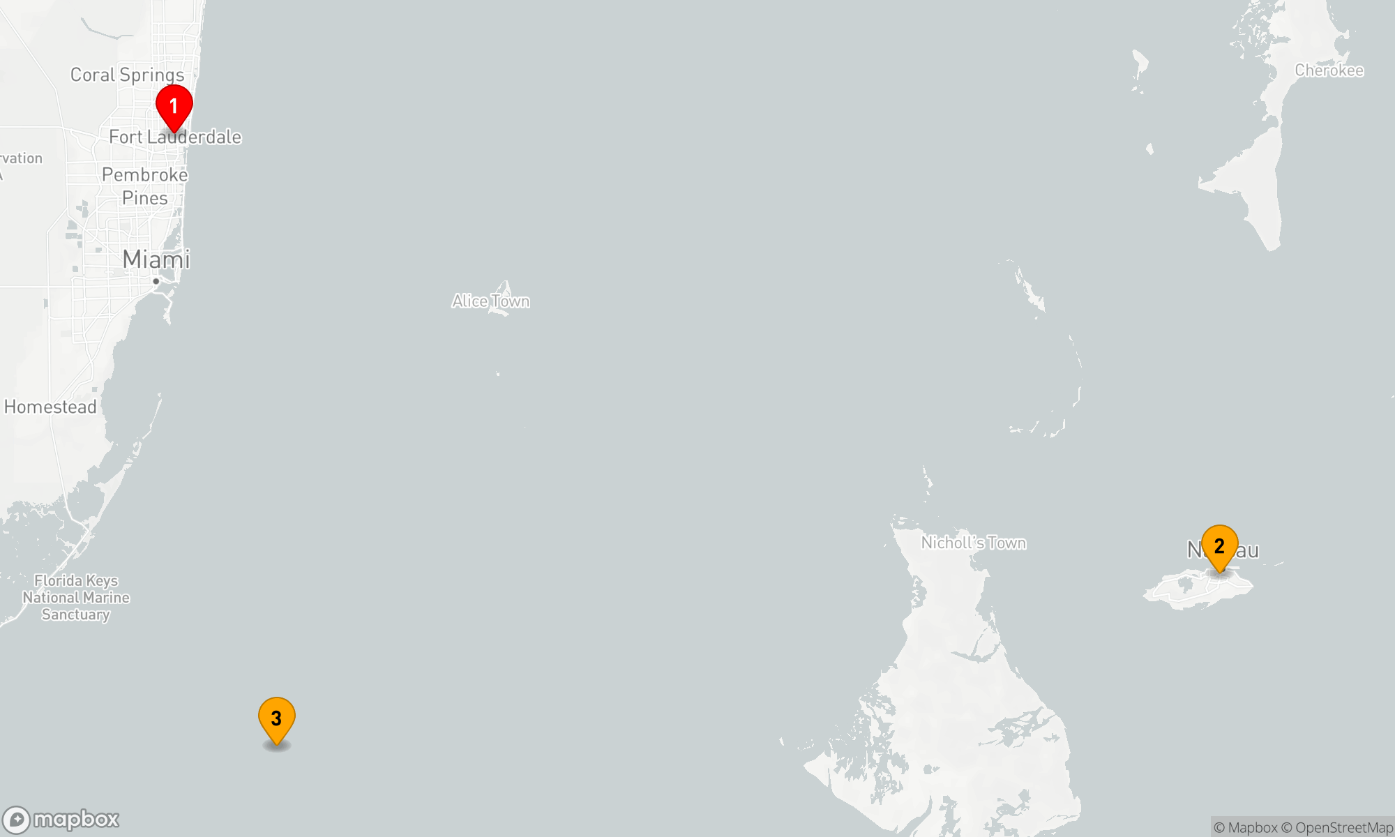 Route 4 Nächte - BAHAMAS GETAWAY KREUZFAHRT