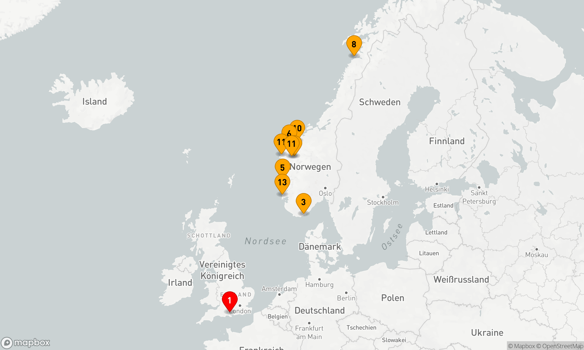 Route 14 Nächte - NORWEGISCHE FJORDE