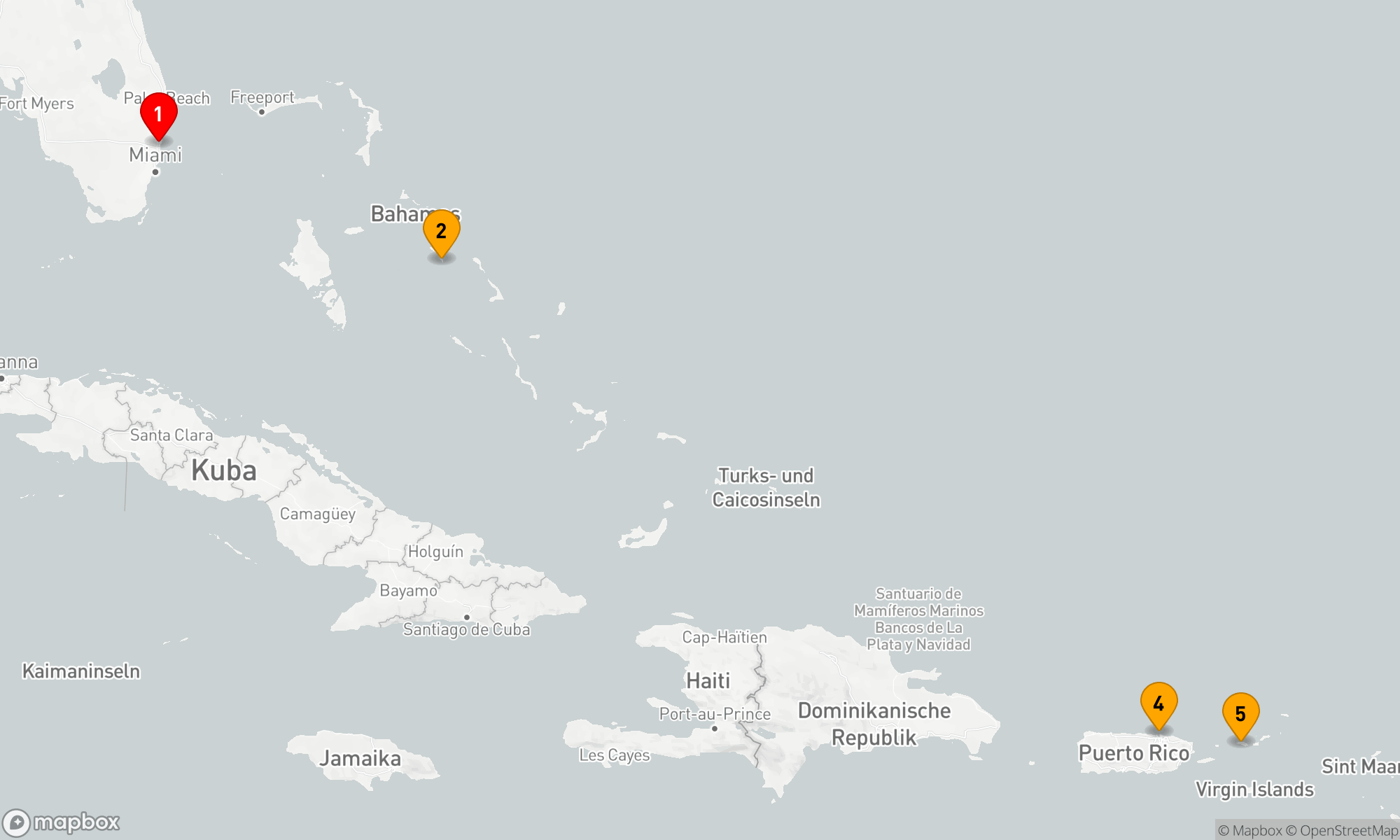 Route 7 Nächte - Östliche Karibik mit St. Thomas