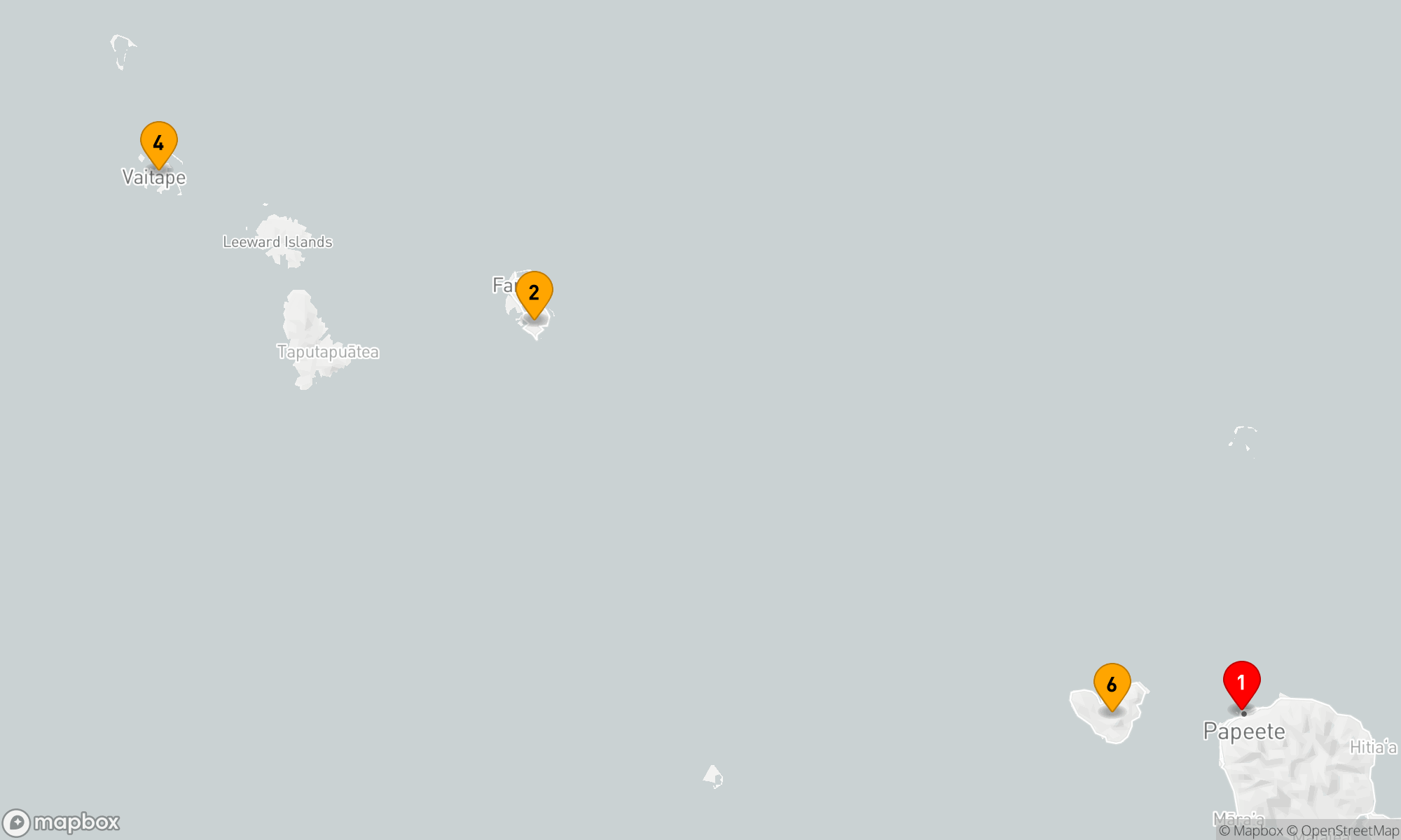 Route 7 Nächte - Tahiti und Gesellschaftsinseln