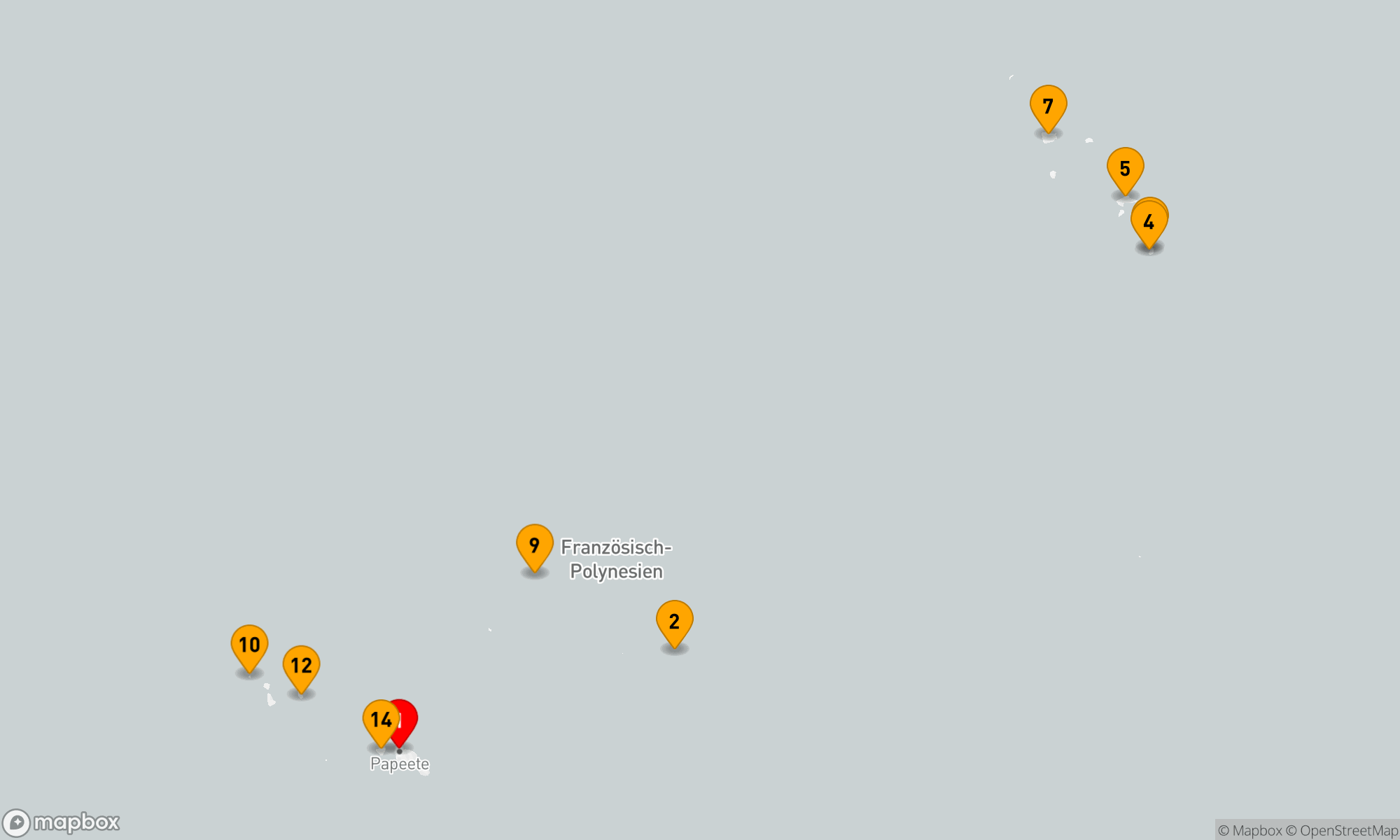 Route 14 Nächte - Marquesas,  Tuamotu und Gesellschaftsinseln