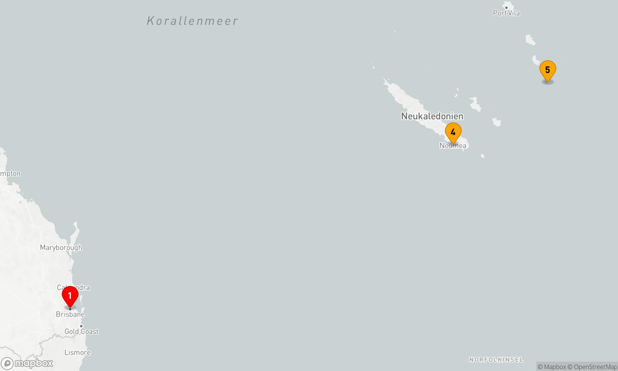 Route 7 Nächte - SÜDPAZIFIK-KREUZFAHRT