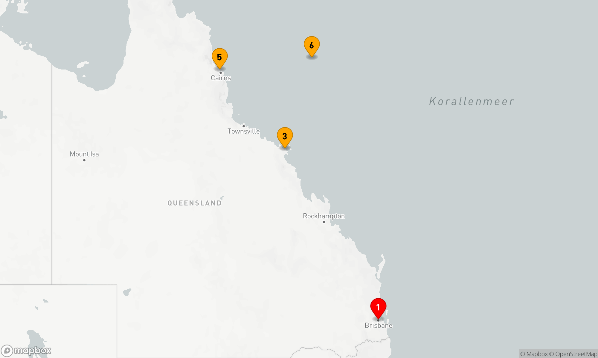 Route 7 Nächte - QUEENSLAND-KREUZFAHRT