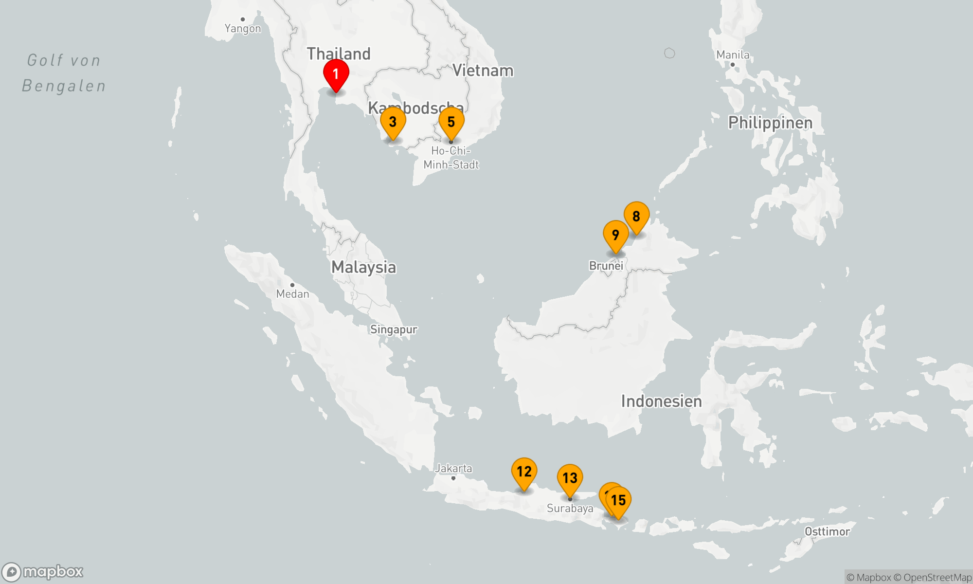 Route 14 Nächte - EXOTIC ASIAN KINGDOMS