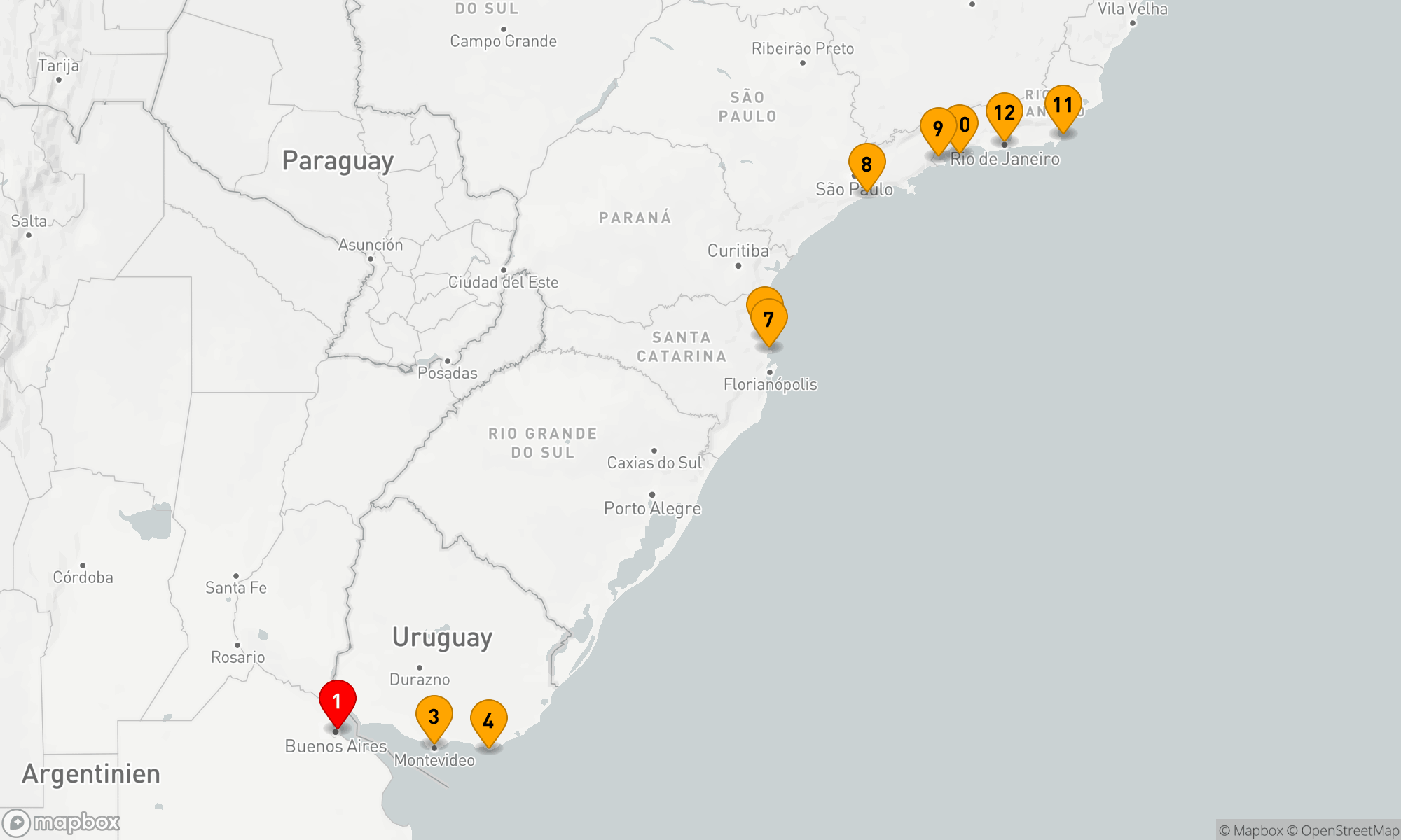 Route 12 Nächte - BOUNTY OF BRAZIL