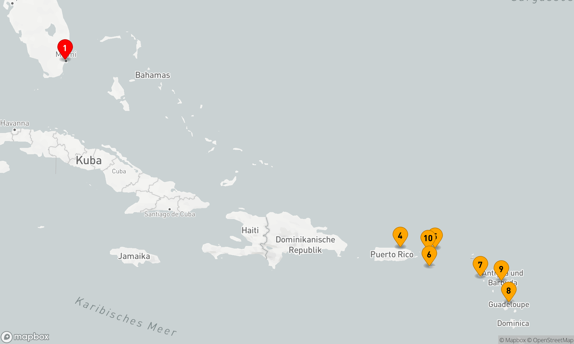 Route 12 Nächte - ELEGANT CARIBBEAN