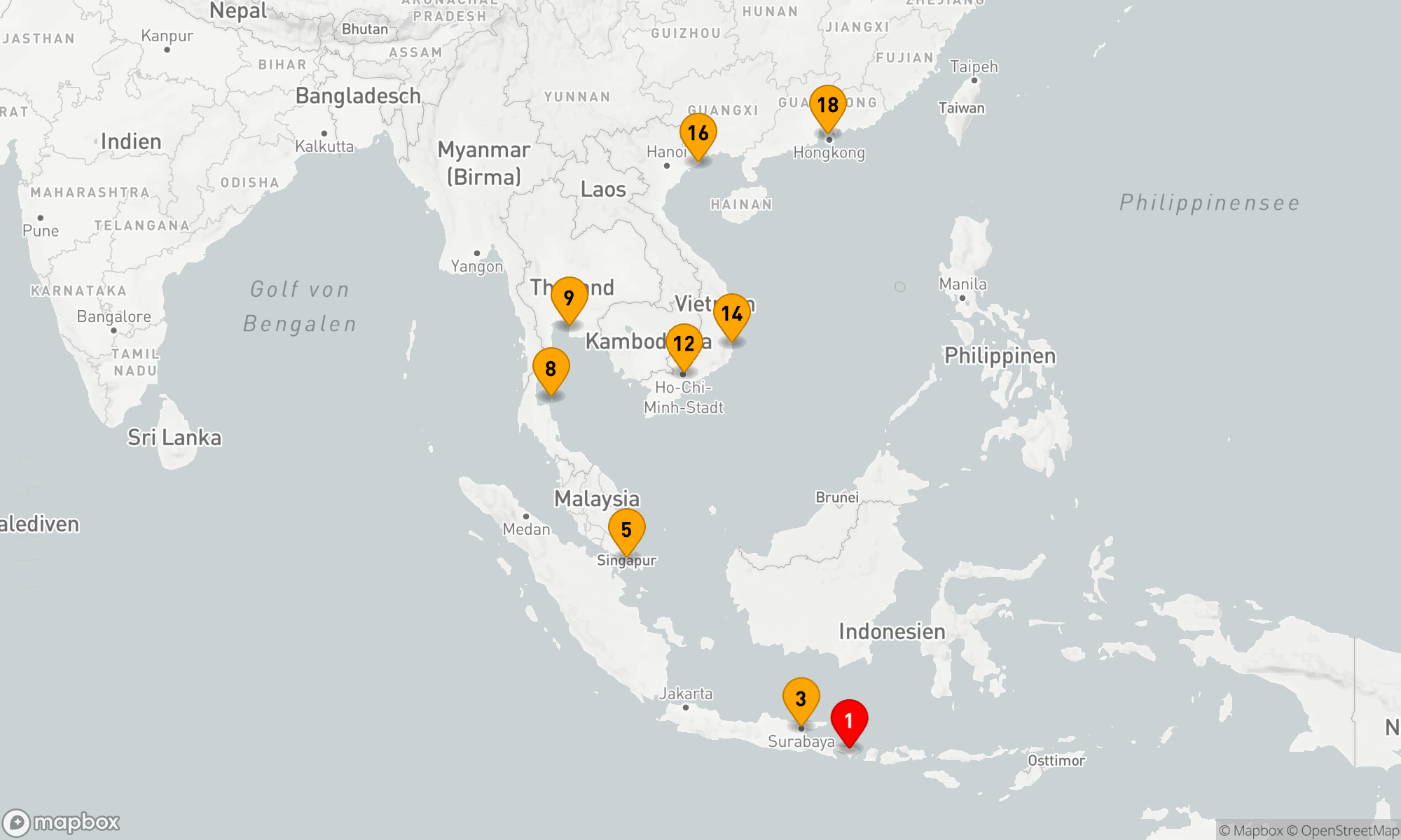 Route 18 Nächte - TREASURED TEMPLES OF ASIA