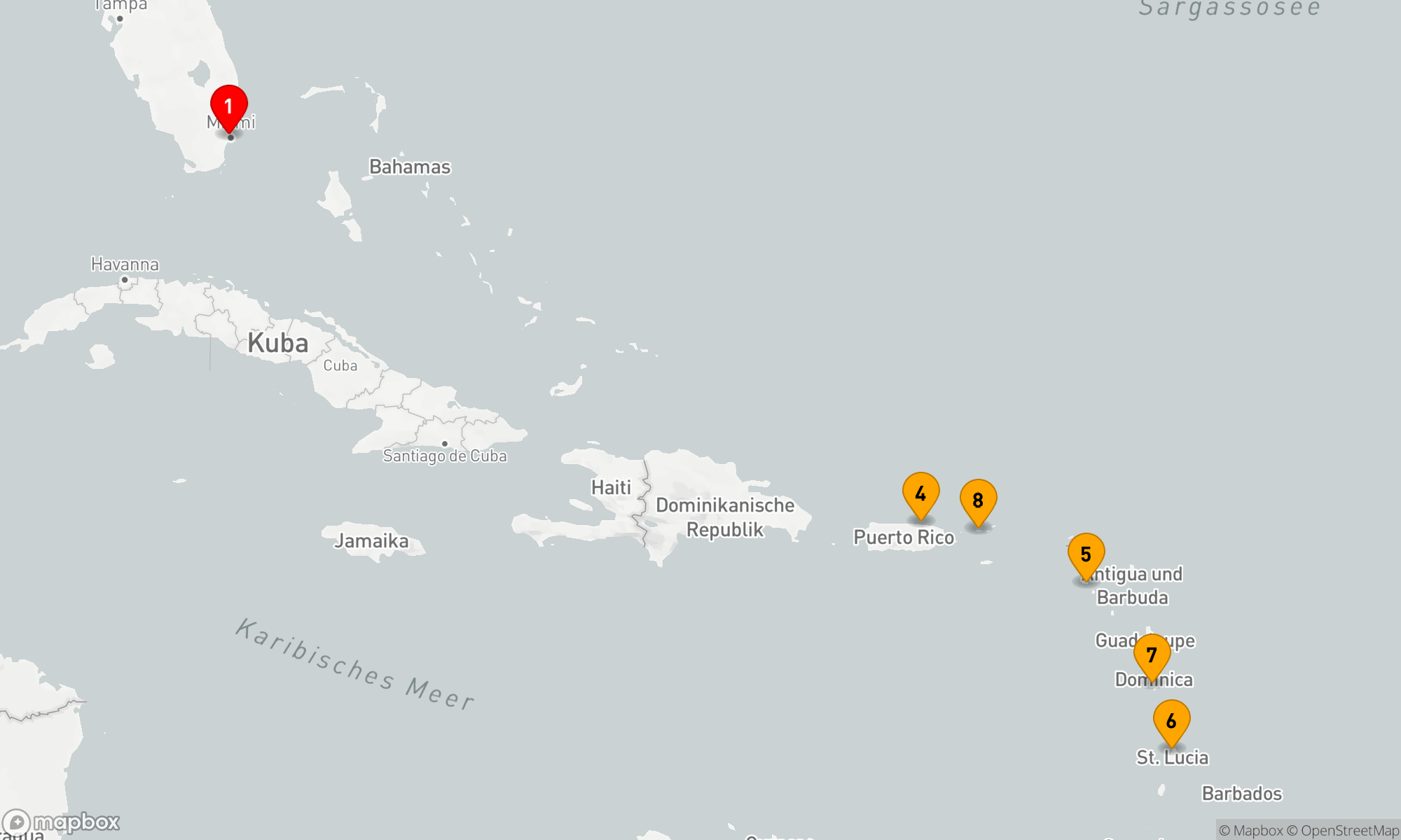 Route 10 Nächte - CARIBBEAN ILLUMINATION