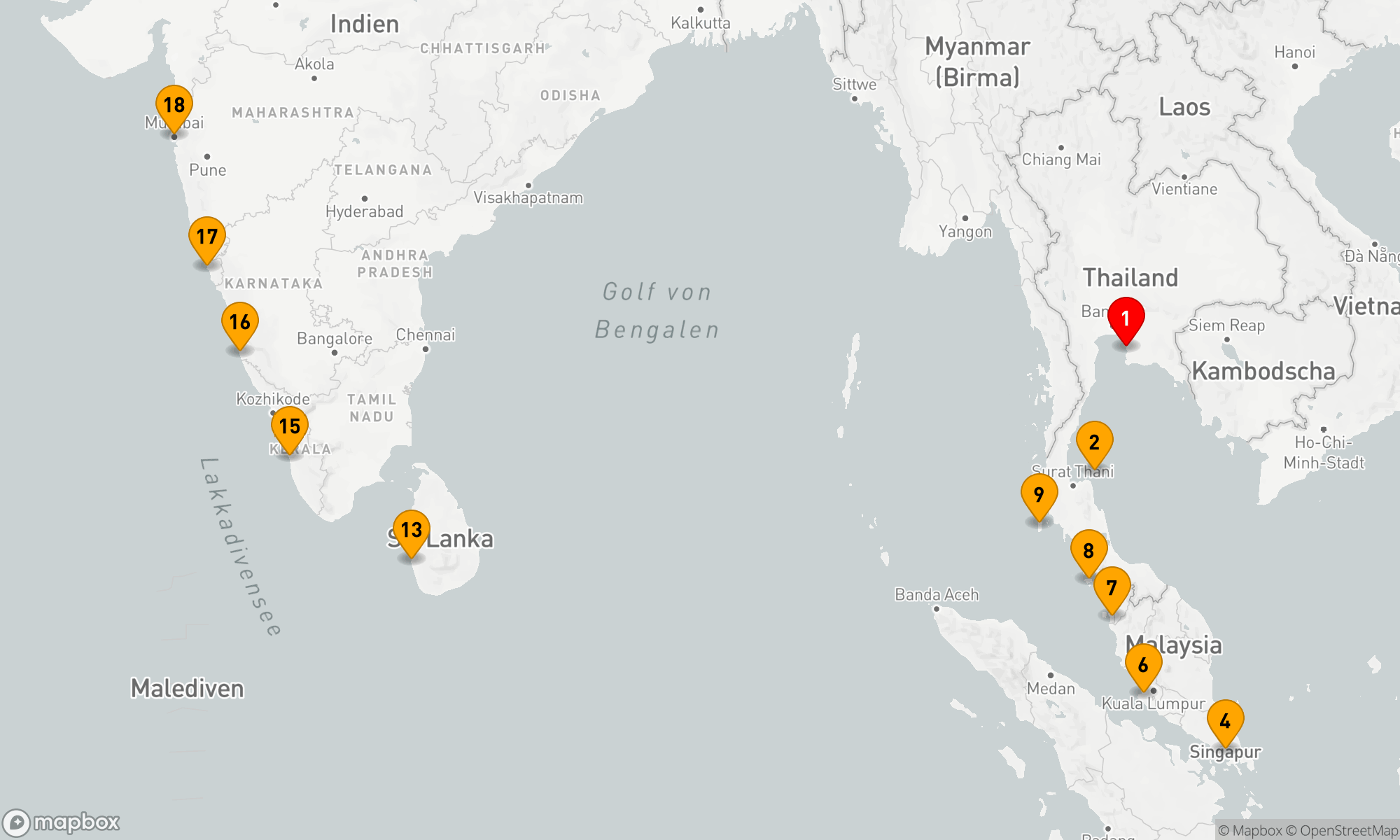 Route 18 Nächte - ENCLAVES OF INDOCHINA