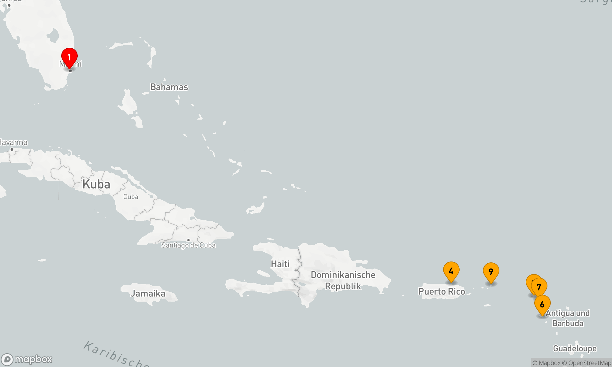 Route 11 Nächte - AZURE ANTILLES