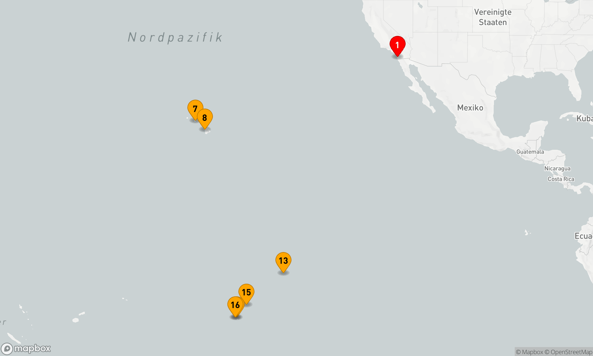 Route 16 Nächte - PACIFIC LAGOONS & RETREATS