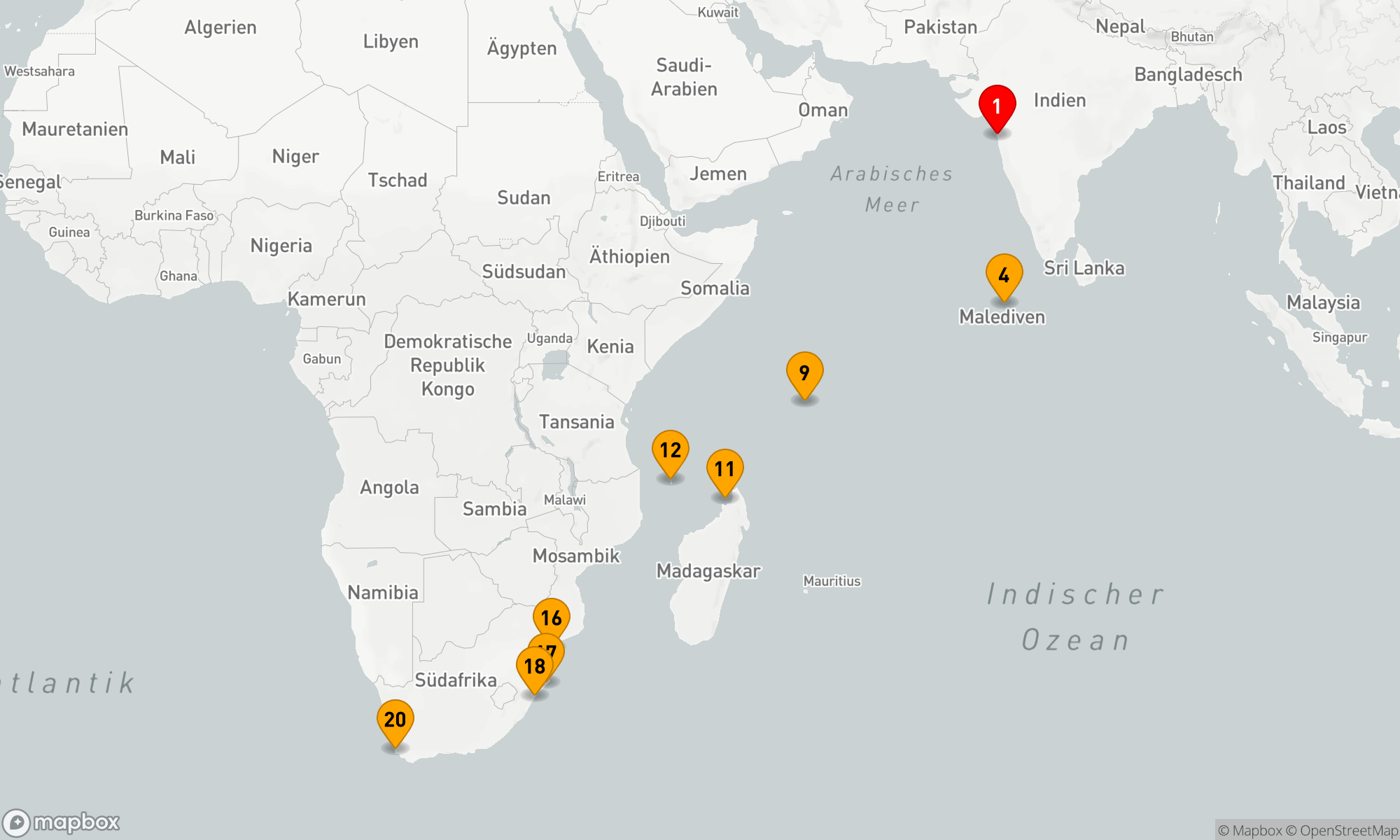 Route 20 Nächte - EAST AFRICAN MAJESTY