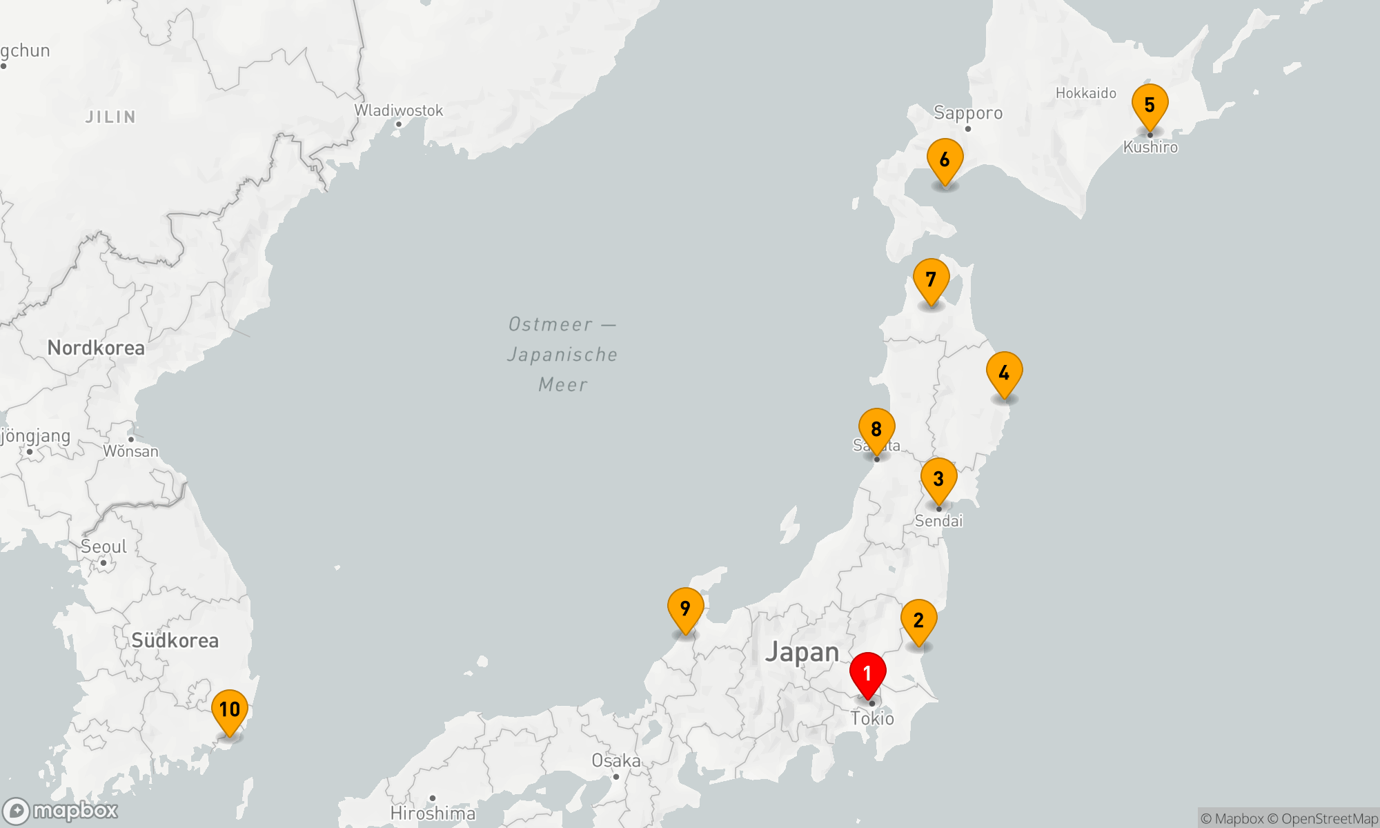 Route 12 Nächte - A SHOGUNS WELCOME