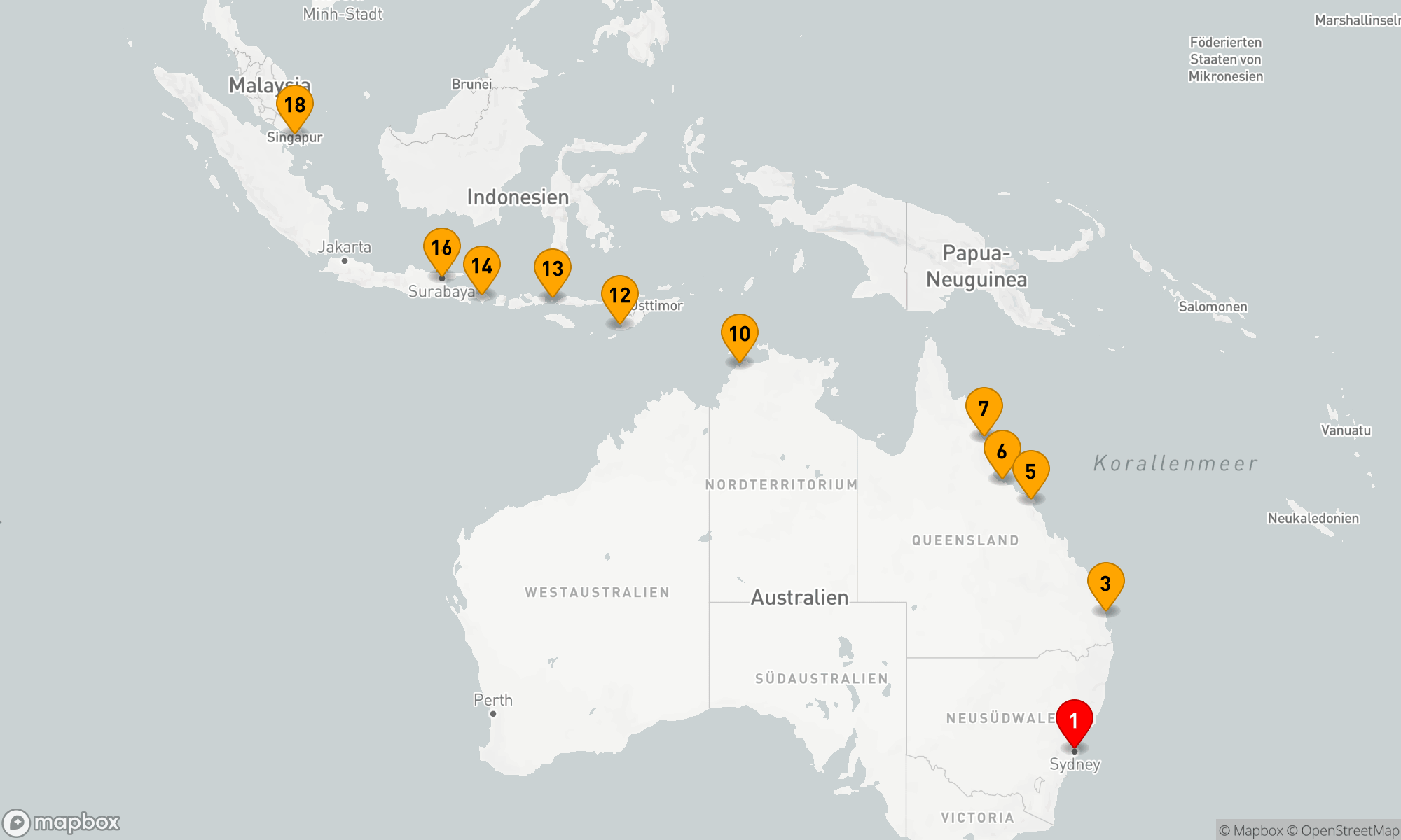Route 18 Nächte - BARRIER REEF TREASURES