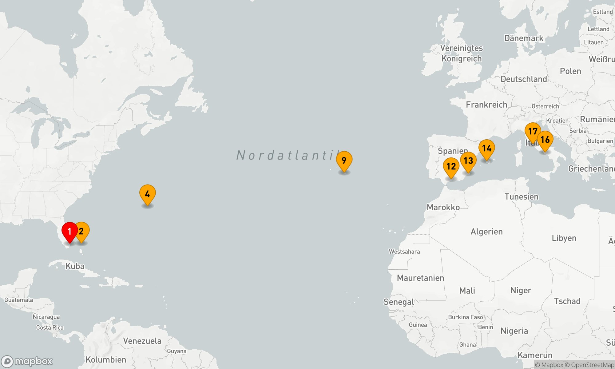 Route 16 Nächte - TRANSOCEANIC SALUTE