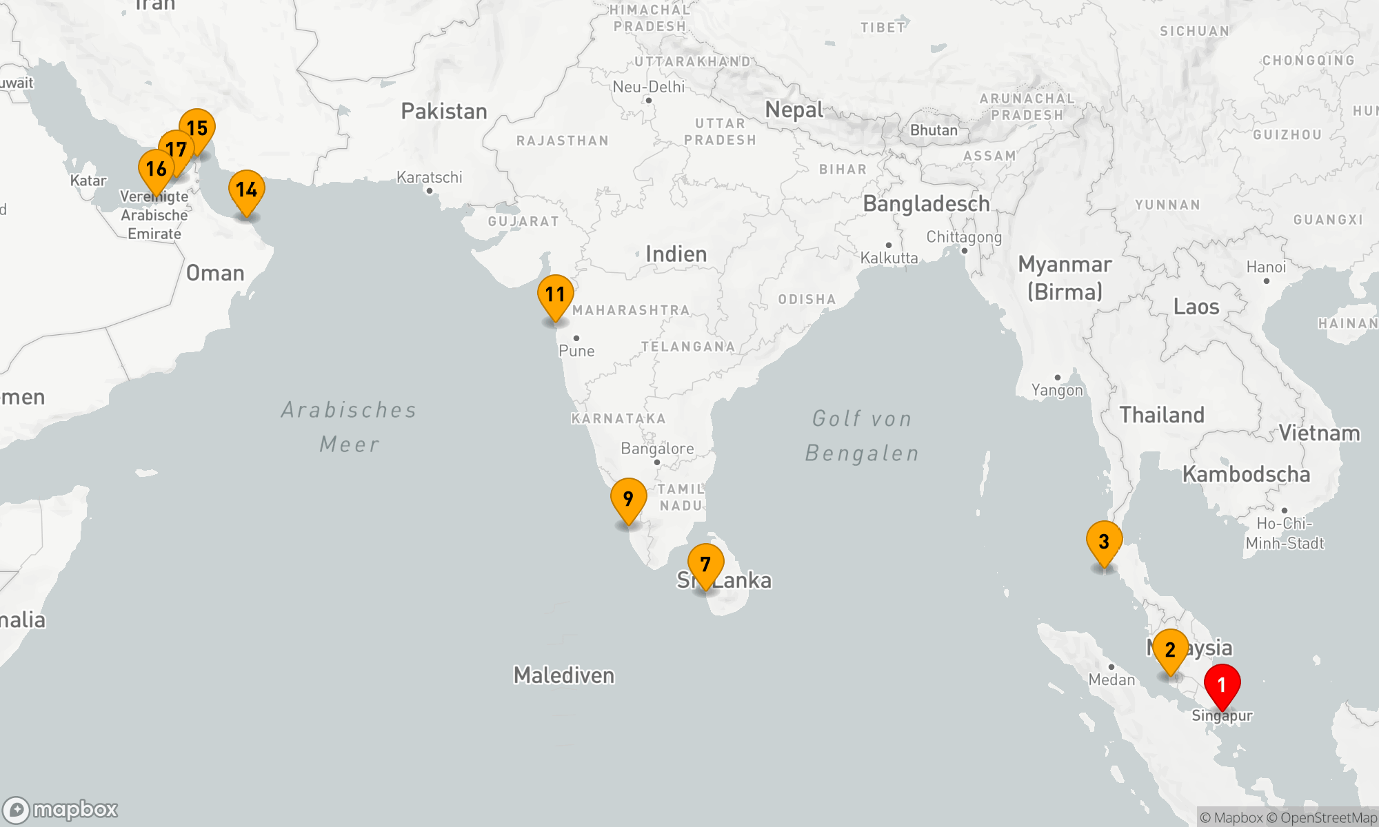 Route 16 Nächte - ANCIENT SPICE ROUTES