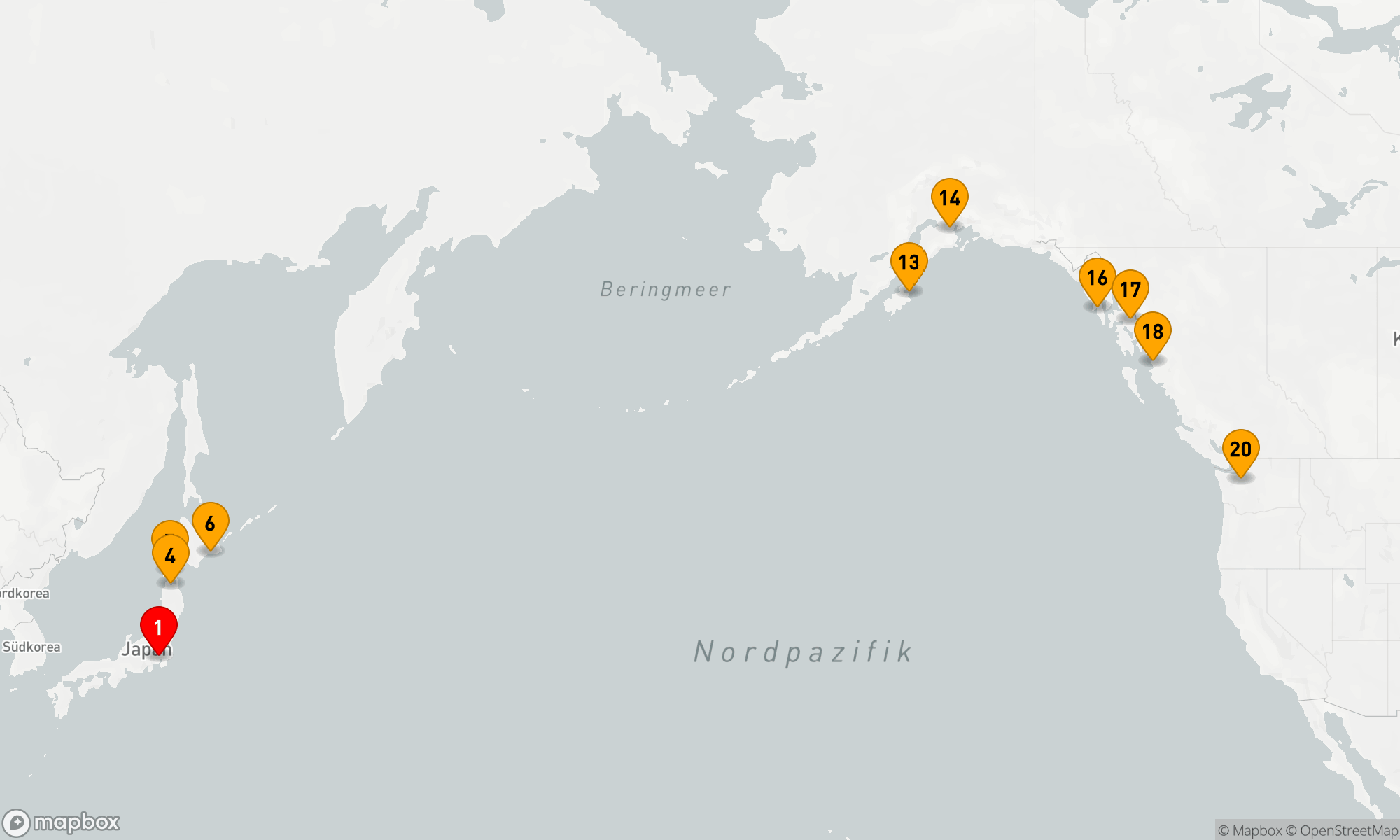 Route 20 Nächte - BERING SEA EXPLORER