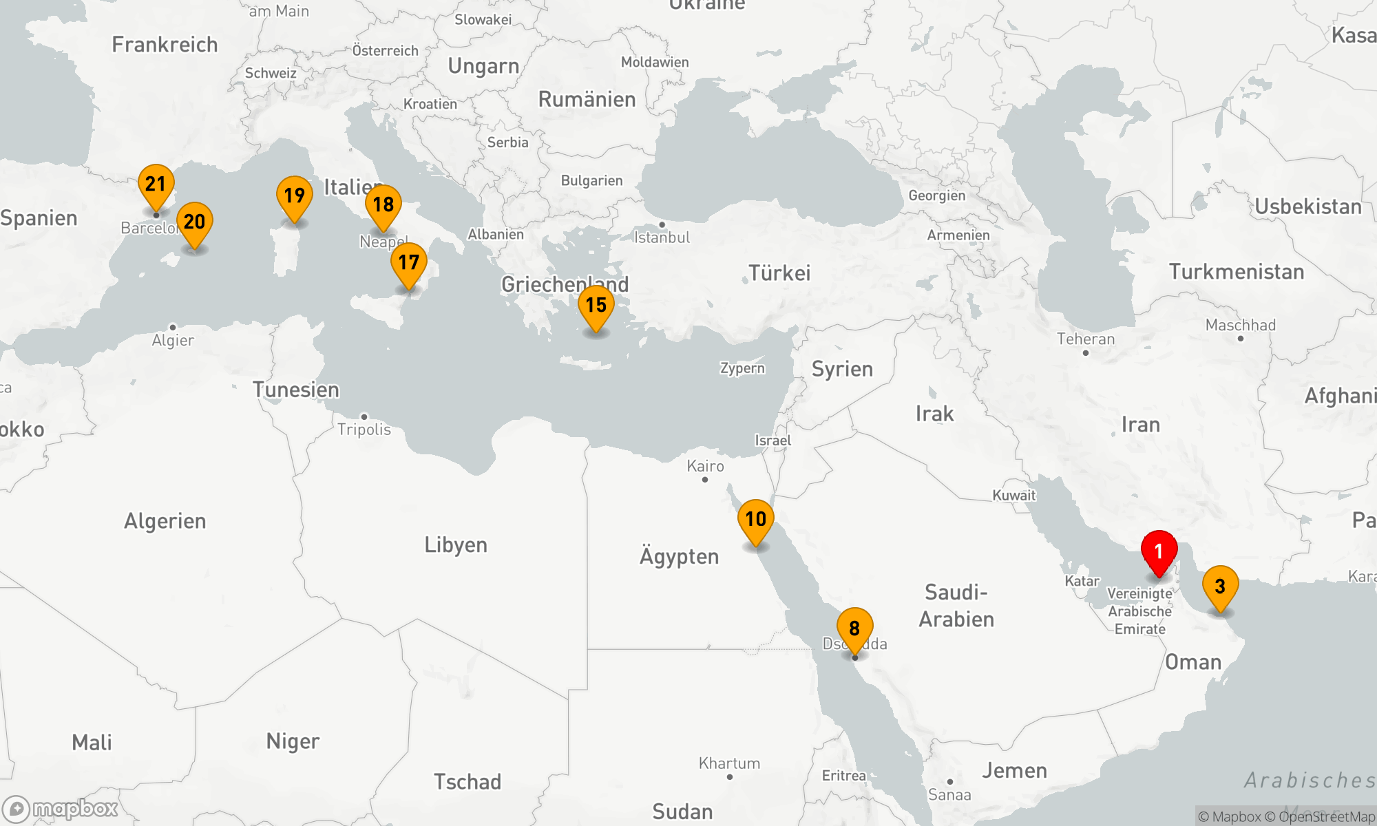 Route 20 Nächte - SUNNY SANDS & CHIC STRANDS