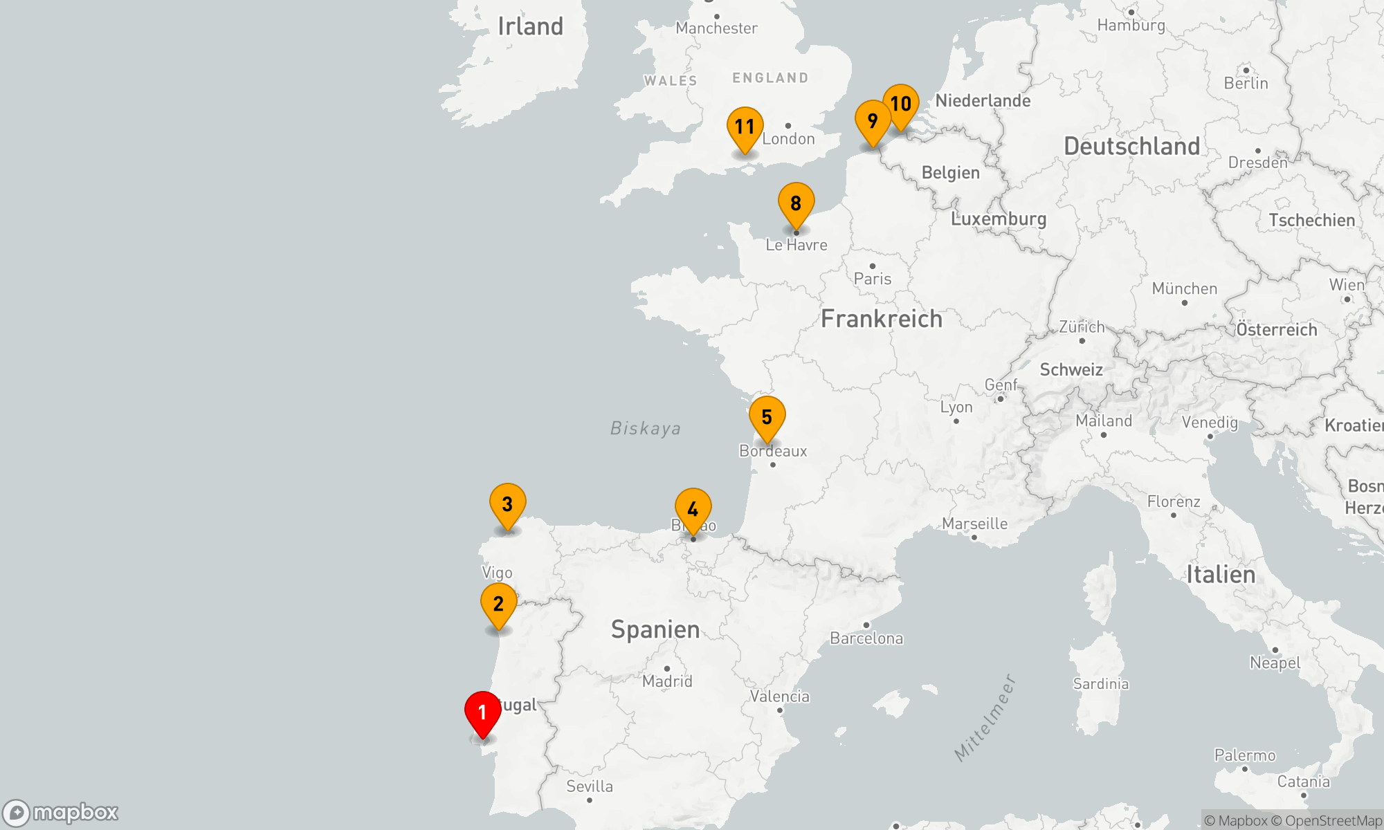 Route 10 Nächte - CULTURED IBERIA & FRANCE