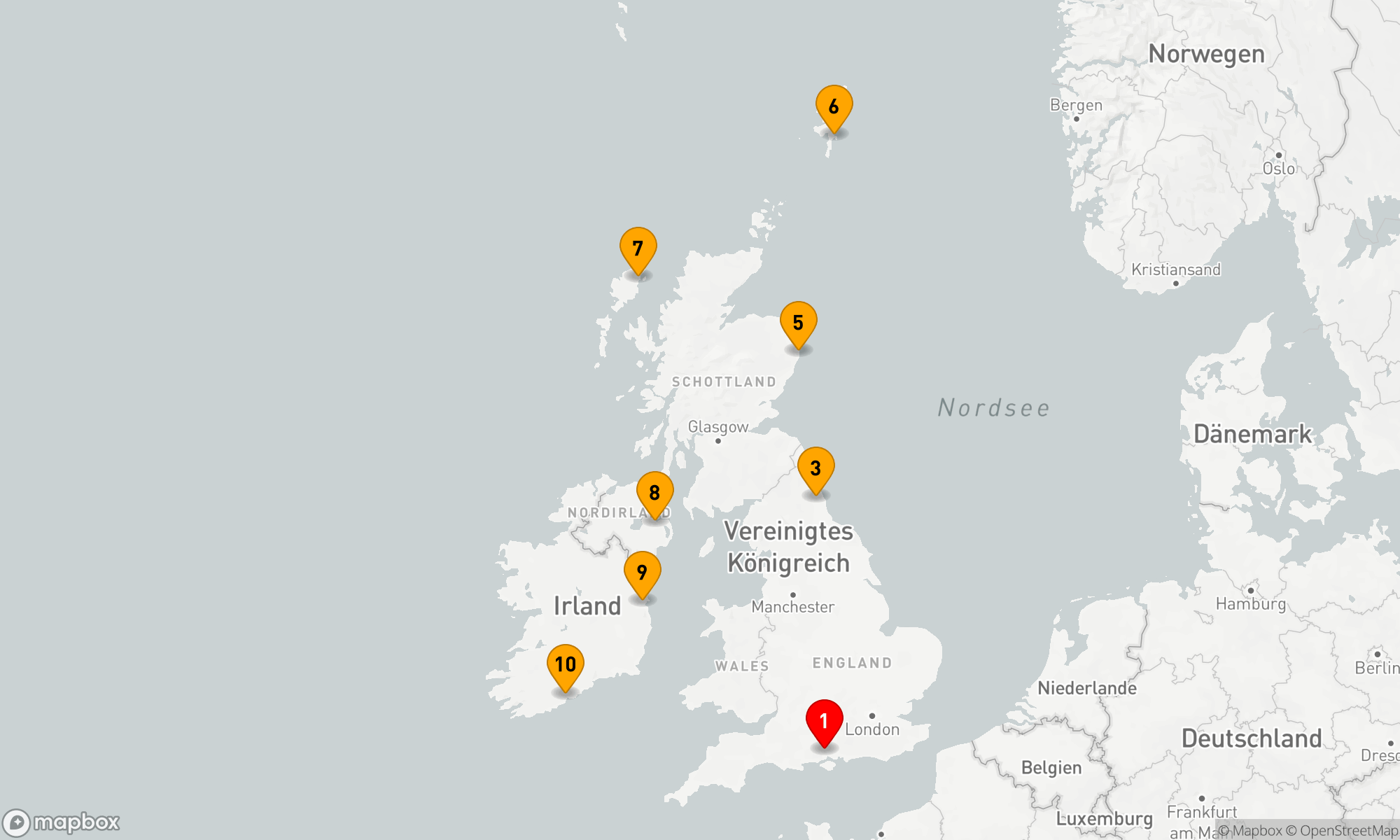 Route 11 Nächte - UNBOUND BRITISH ISLES