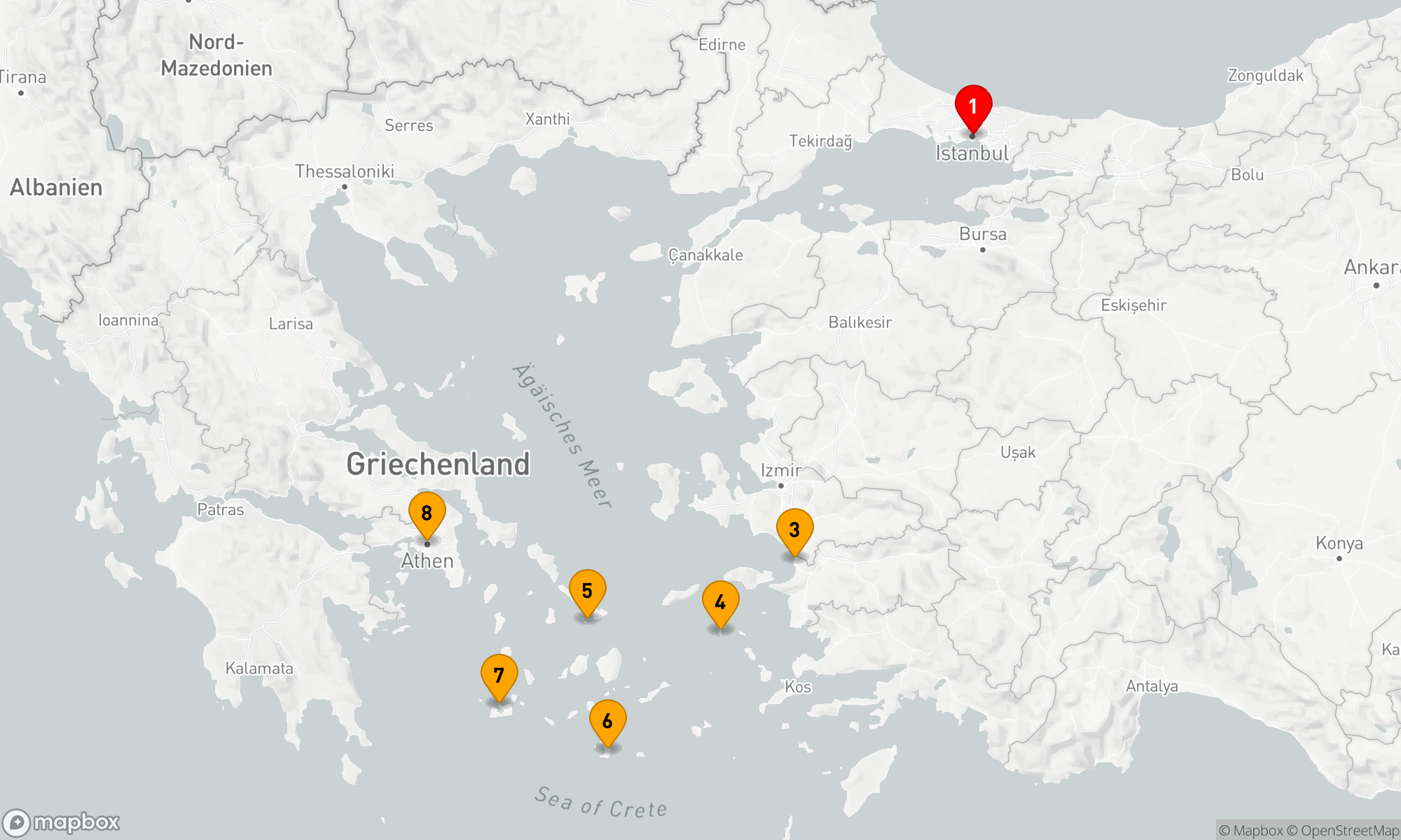 Route 7 Nächte - Abenteuer Istanbul - Athen