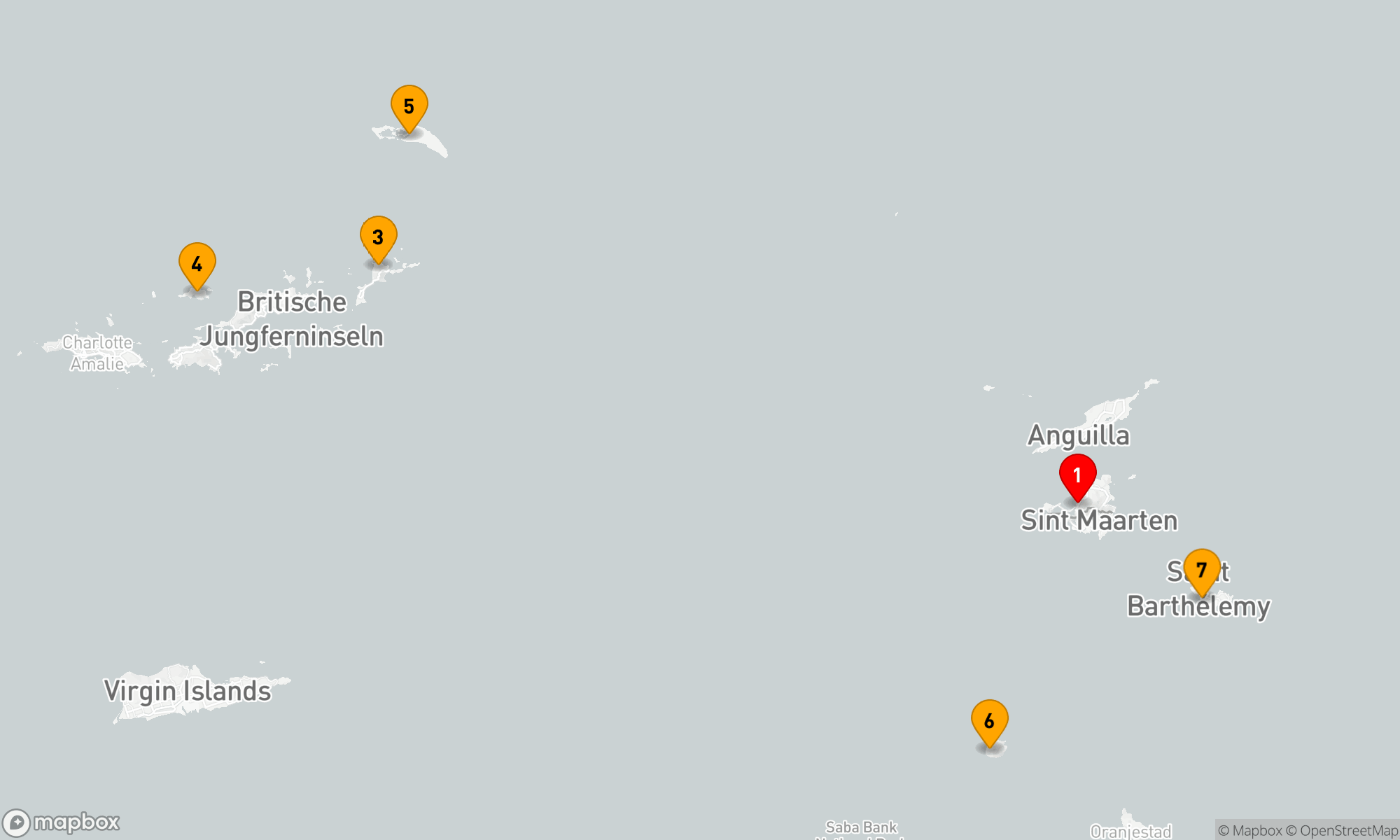 Route 7 Nächte - Kreuzfahrt auf den Leeward-Inseln