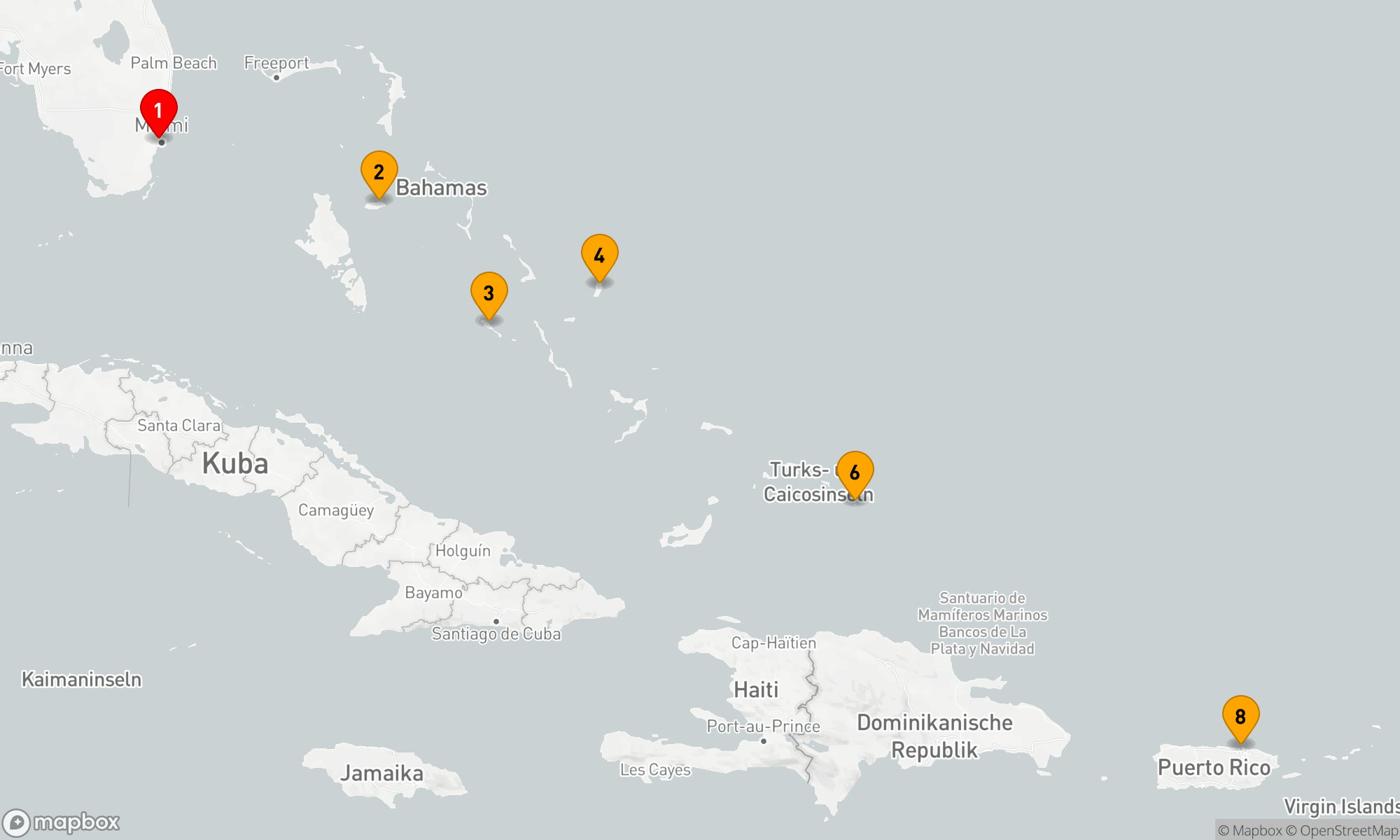 Route 7 Nächte - Karibik-Entdeckungsreise
