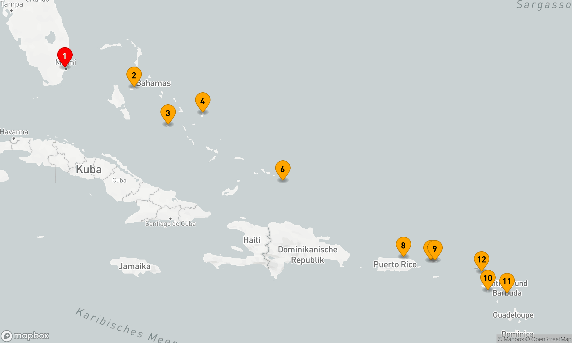 Route 13 Nächte - Entdecken Sie die Vibes der Karibik