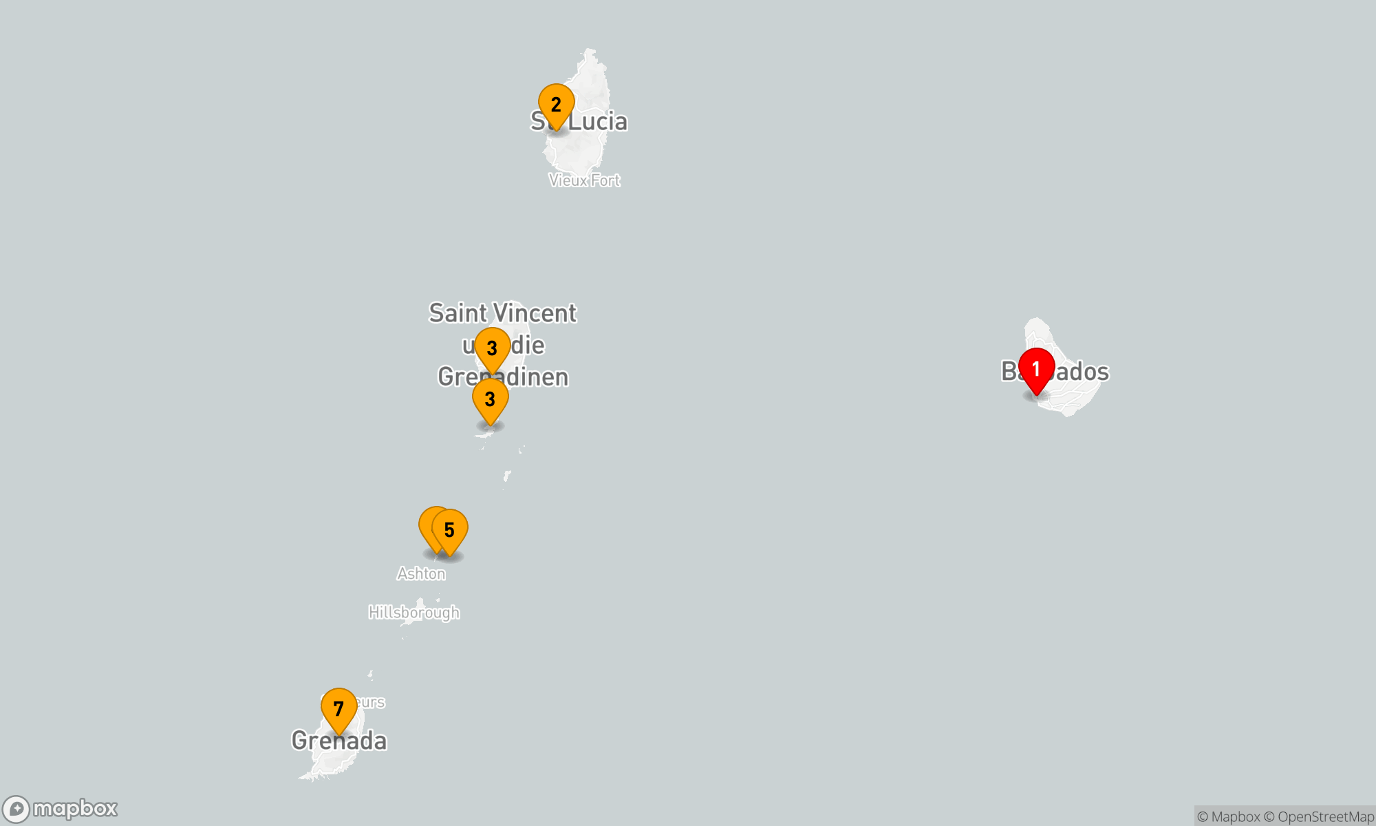 Route 7 Nächte - Karibische Traumreise ab Bridgetown