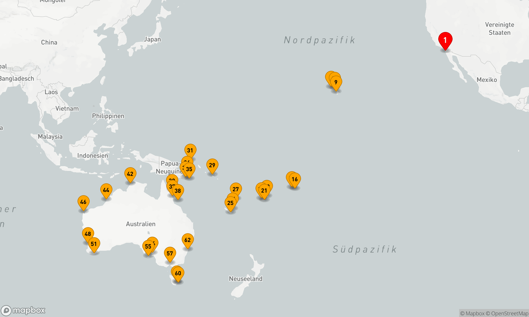 Route 61 Nächte - GROSSES AUSTRALIEN & NEUSEELAND
