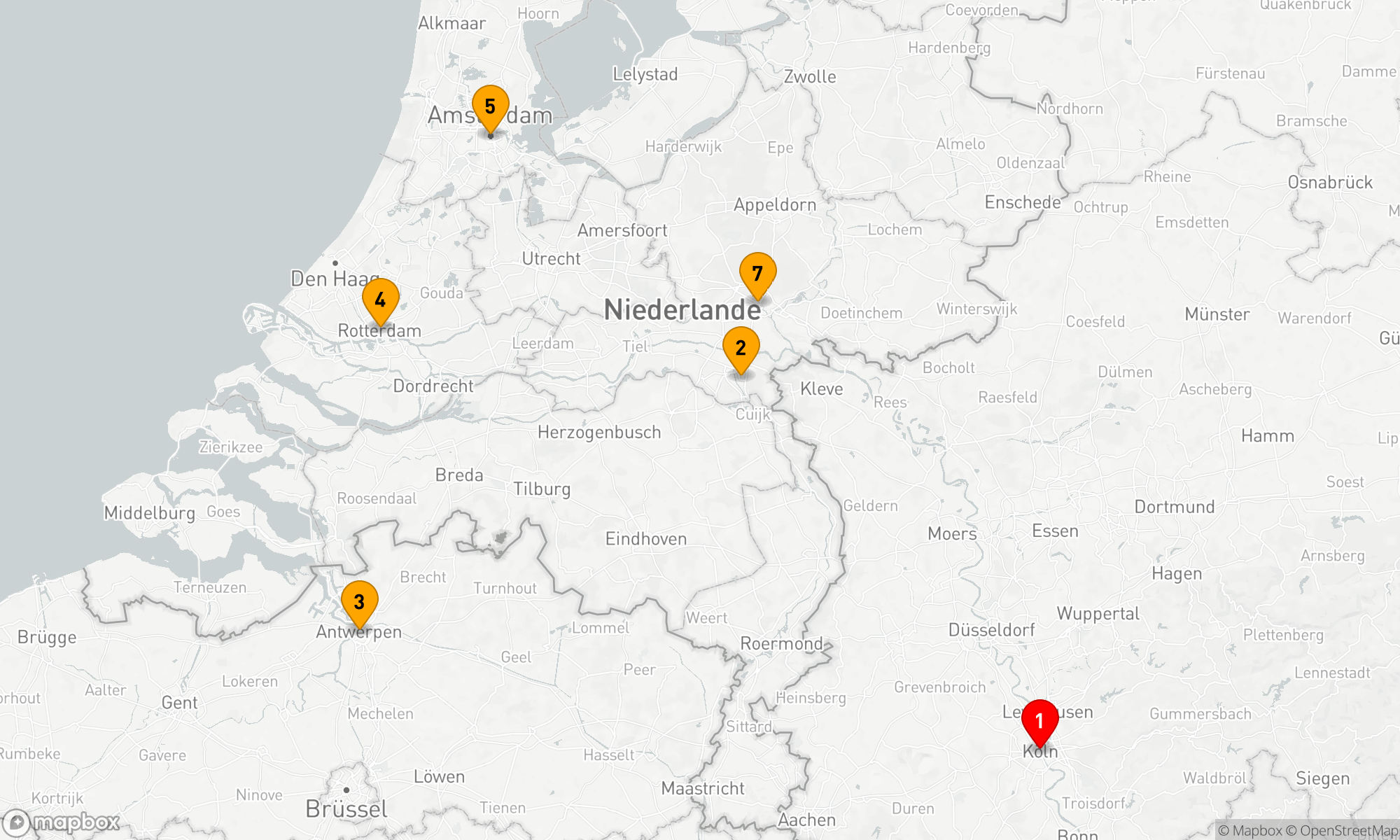Route 8 Nächte - Silvesterreise durchs Rhein-Maas-Delta