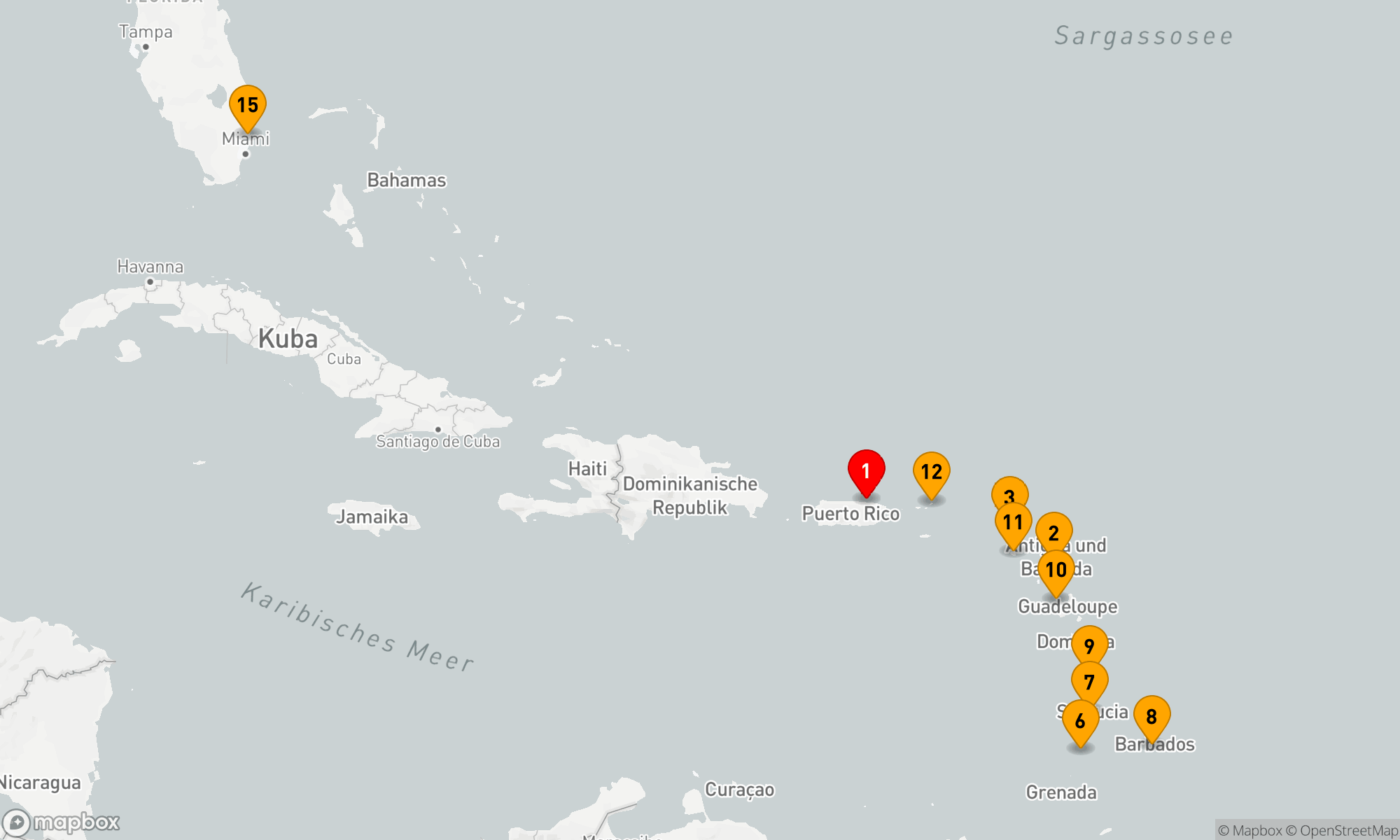 Route 14 Nächte - Karibische Schätze und Inselparadiese