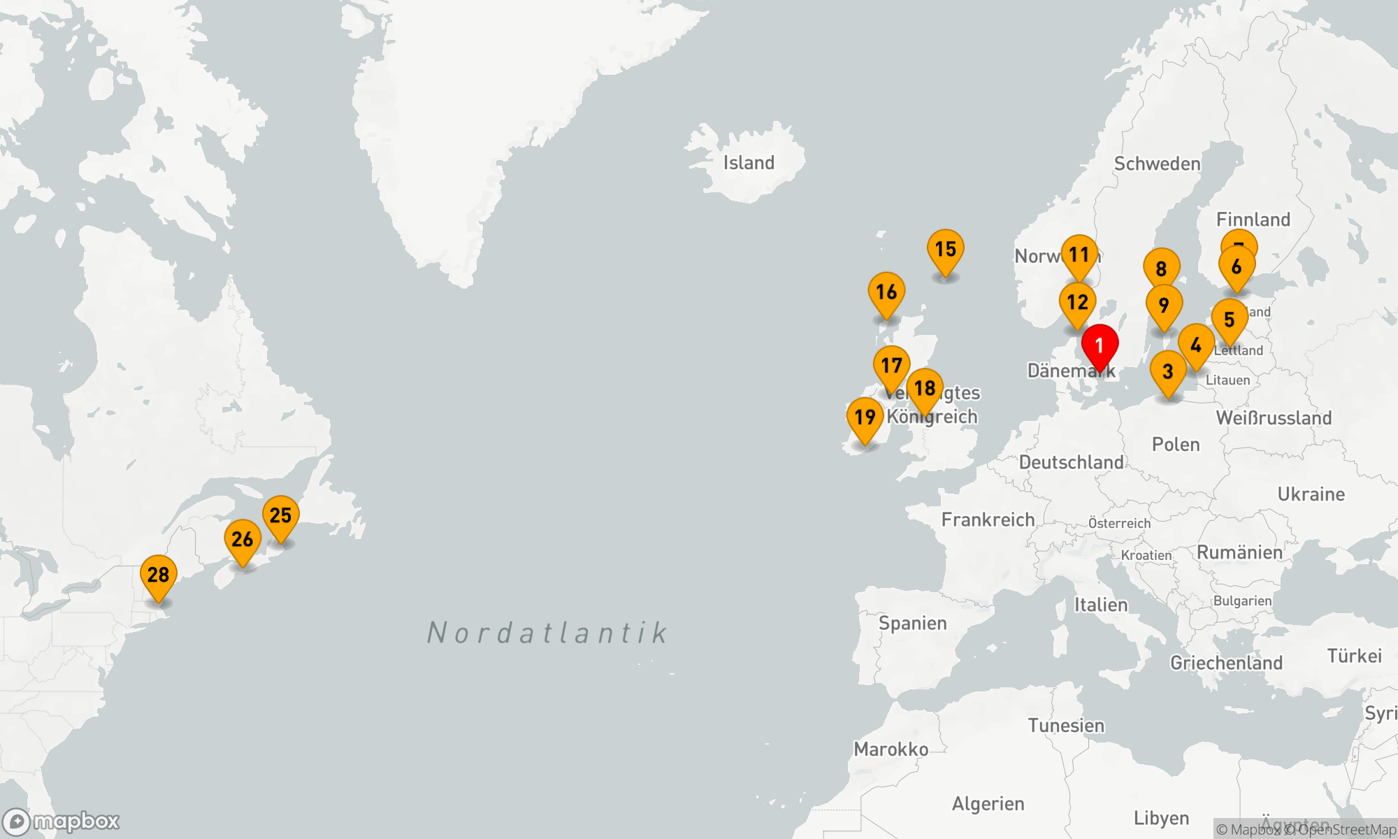 Route 27 Nächte - Britische Inseln & Nordeuropäische Passage
