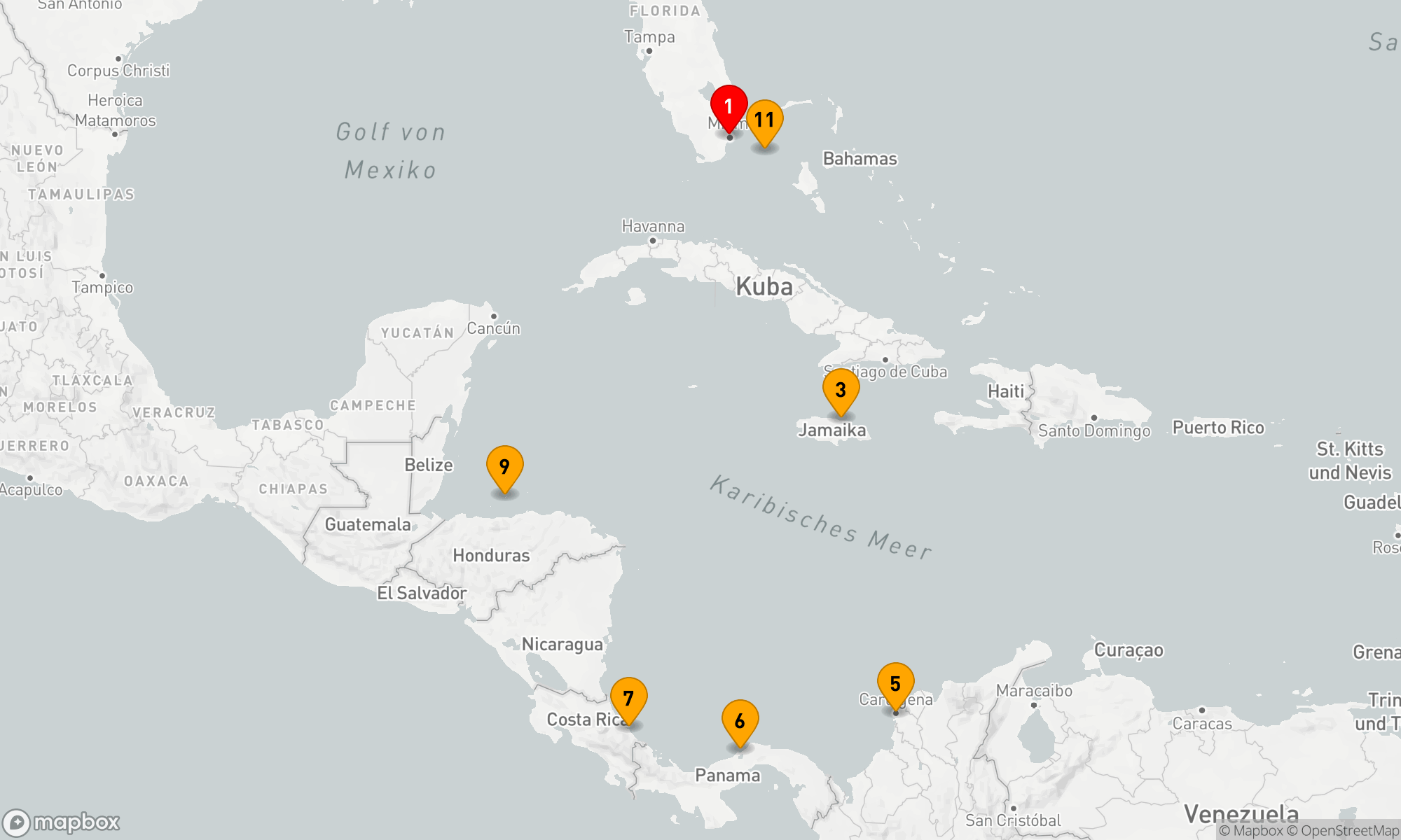 Route 11 Nächte - Karibische Traumreise: Entdeckung der Inselparadiese