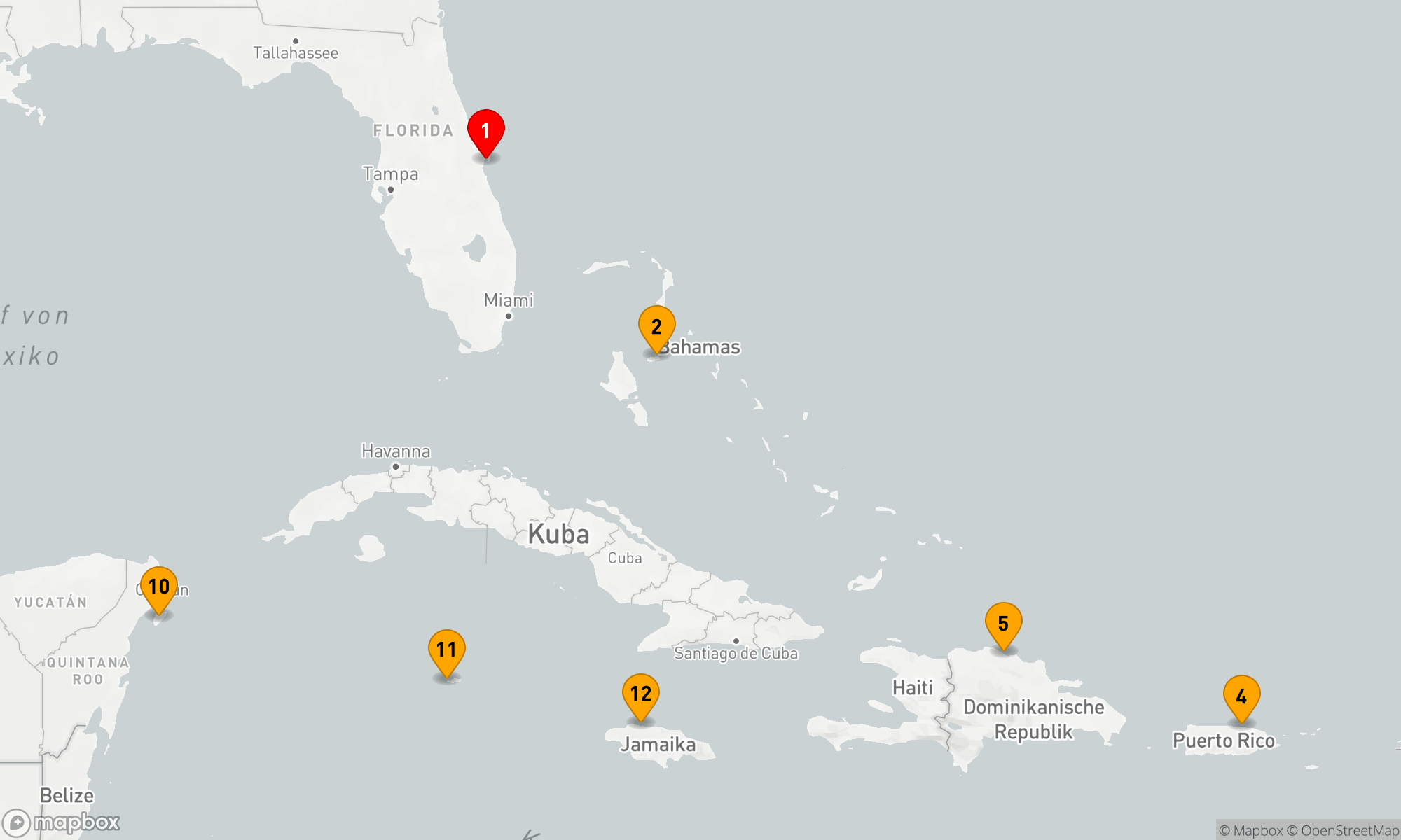 Route 14 Nächte - Karibische Entdeckungsreise mit MSC Cruises