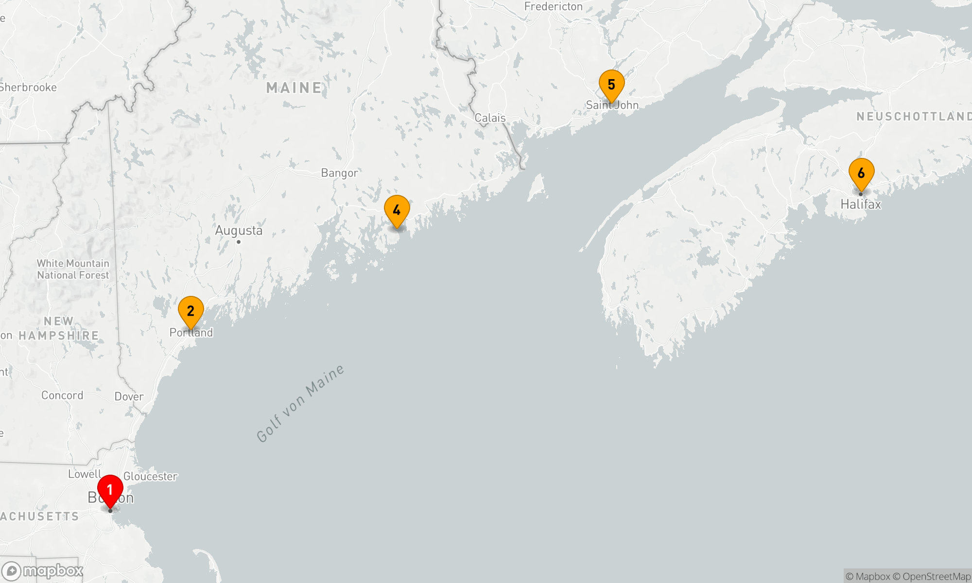 Route 7 Nächte - Kanada und Neuengland - Boston