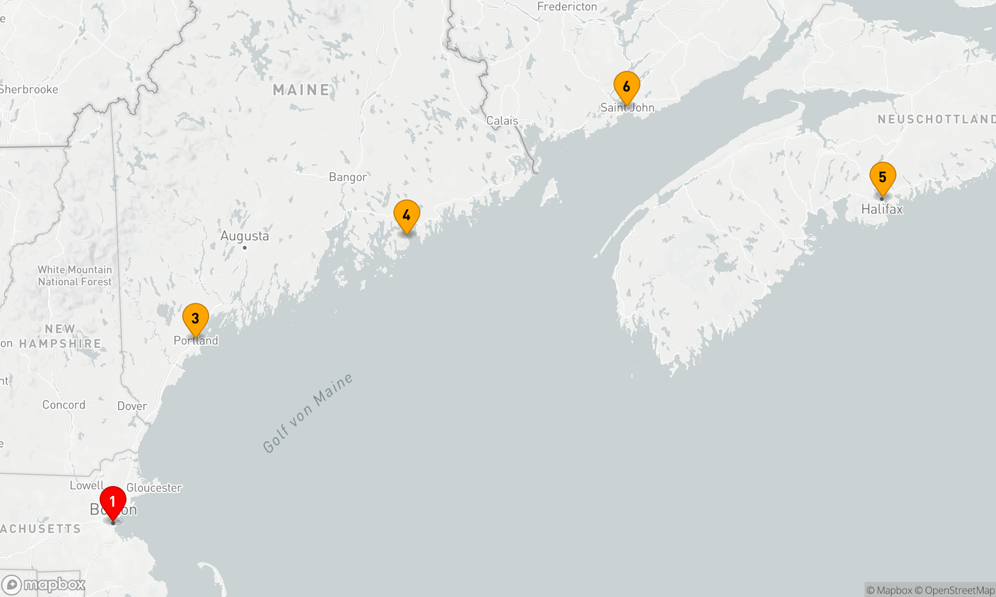 Route 7 Nächte - Kanada und Neuengland - Boston