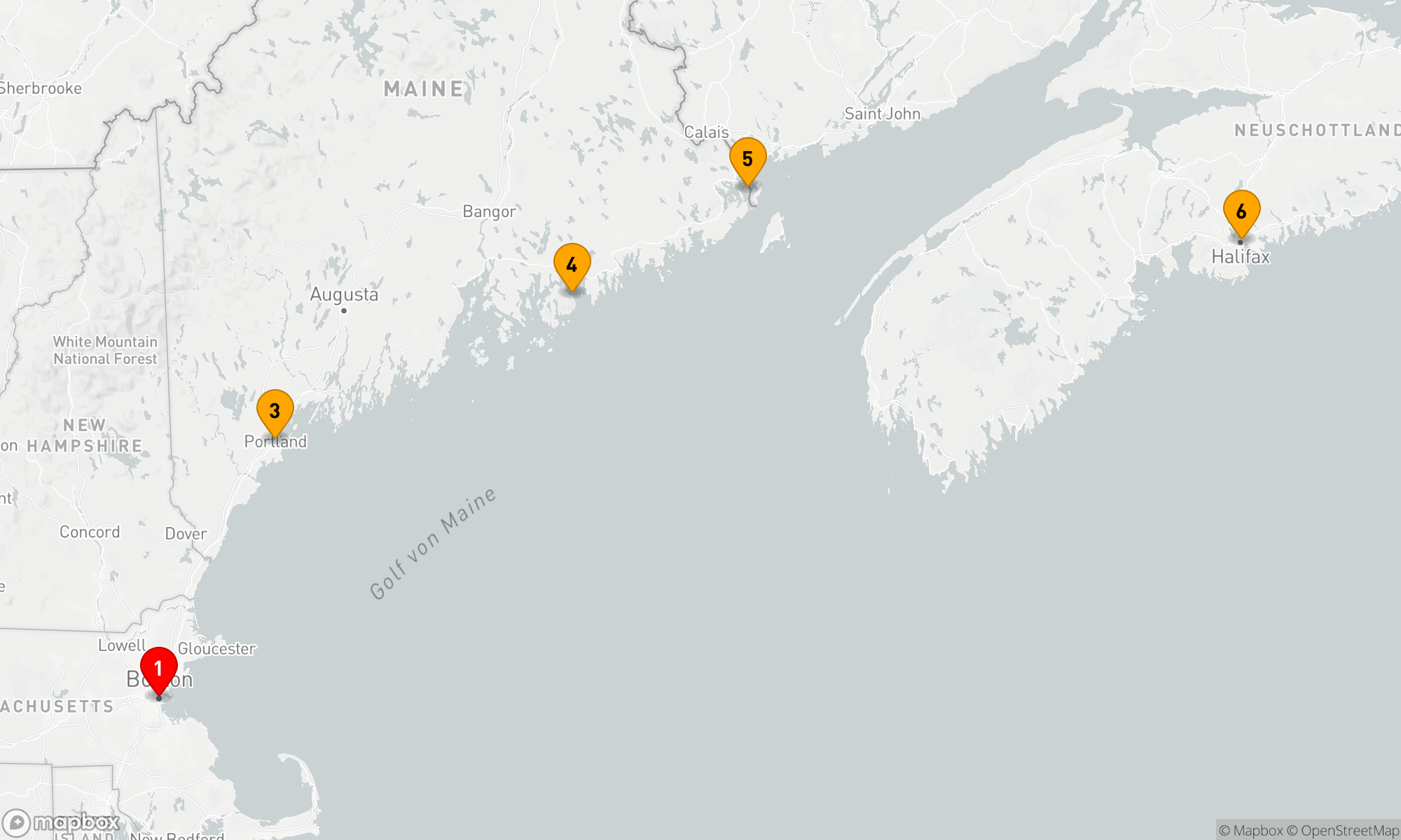 Route 7 Nächte - Kanada und Neuengland - Boston