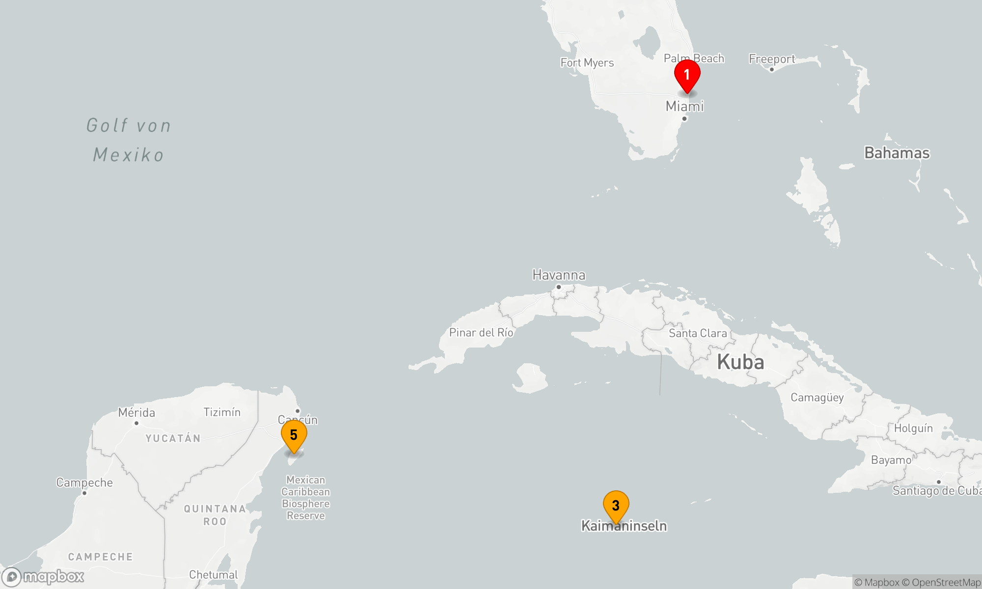 Route 6 Nächte - KREUZFAHRT IN DER WESTLICHEN KARIBIK