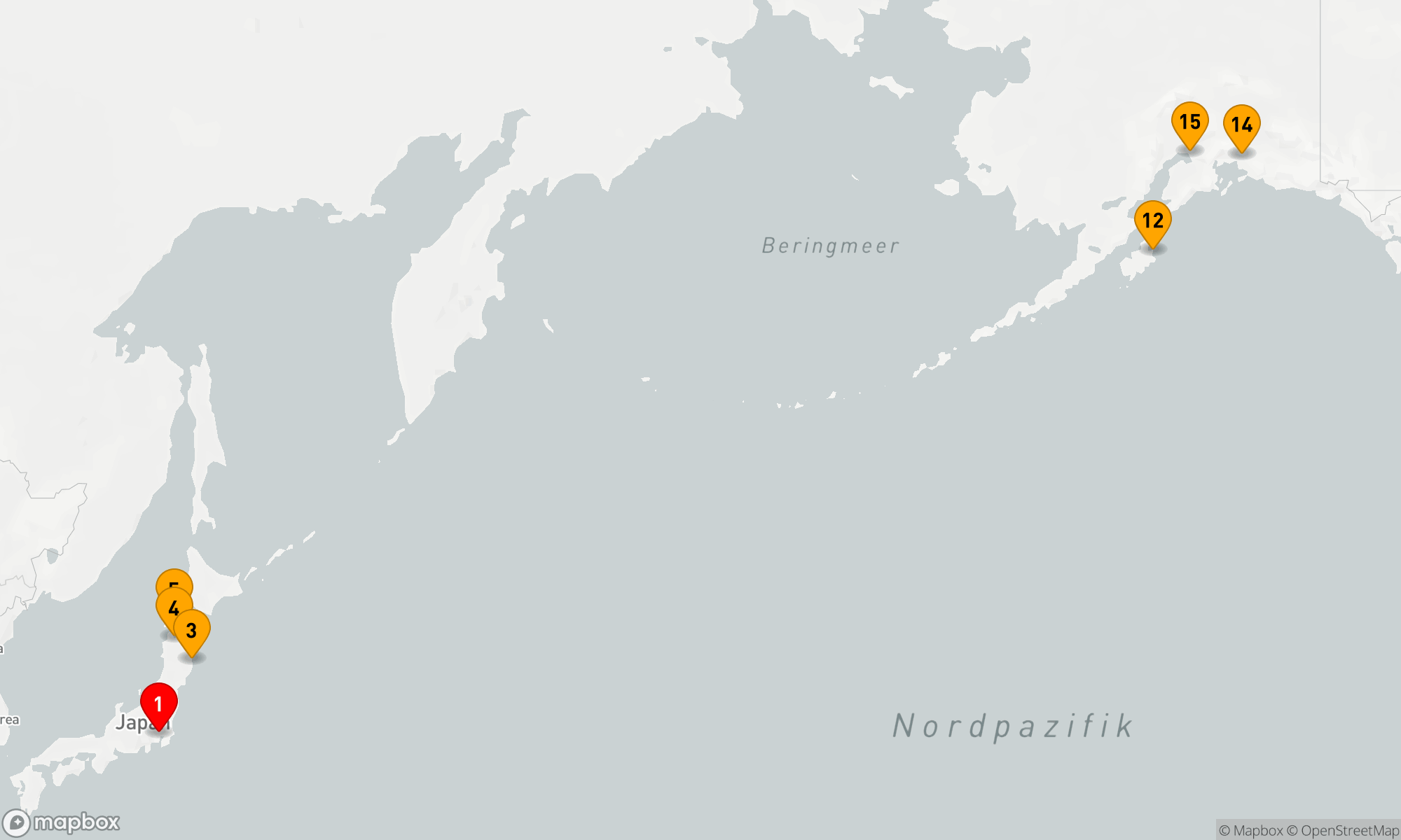 Route 14 Nächte - Faszination Nordpazifik: Von Japan nach Alaska