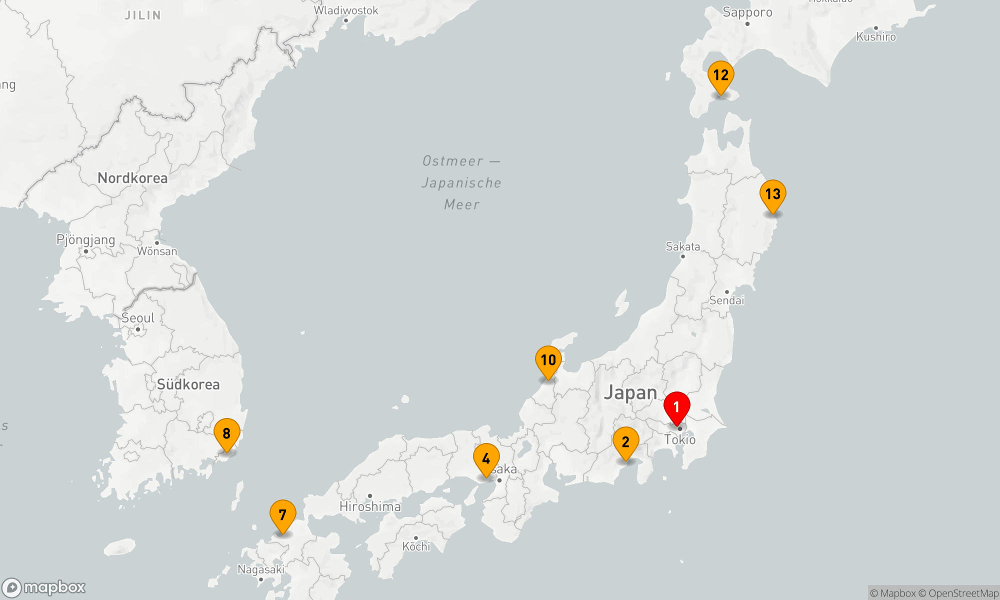 Route 14 Nächte - Japanische Küstenschätze von Tokyo bis Yokohama