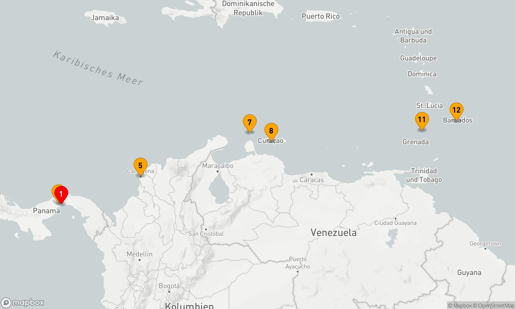 Route 11 Nächte - Panamakanal und die verlockenden Inseln der Karibik