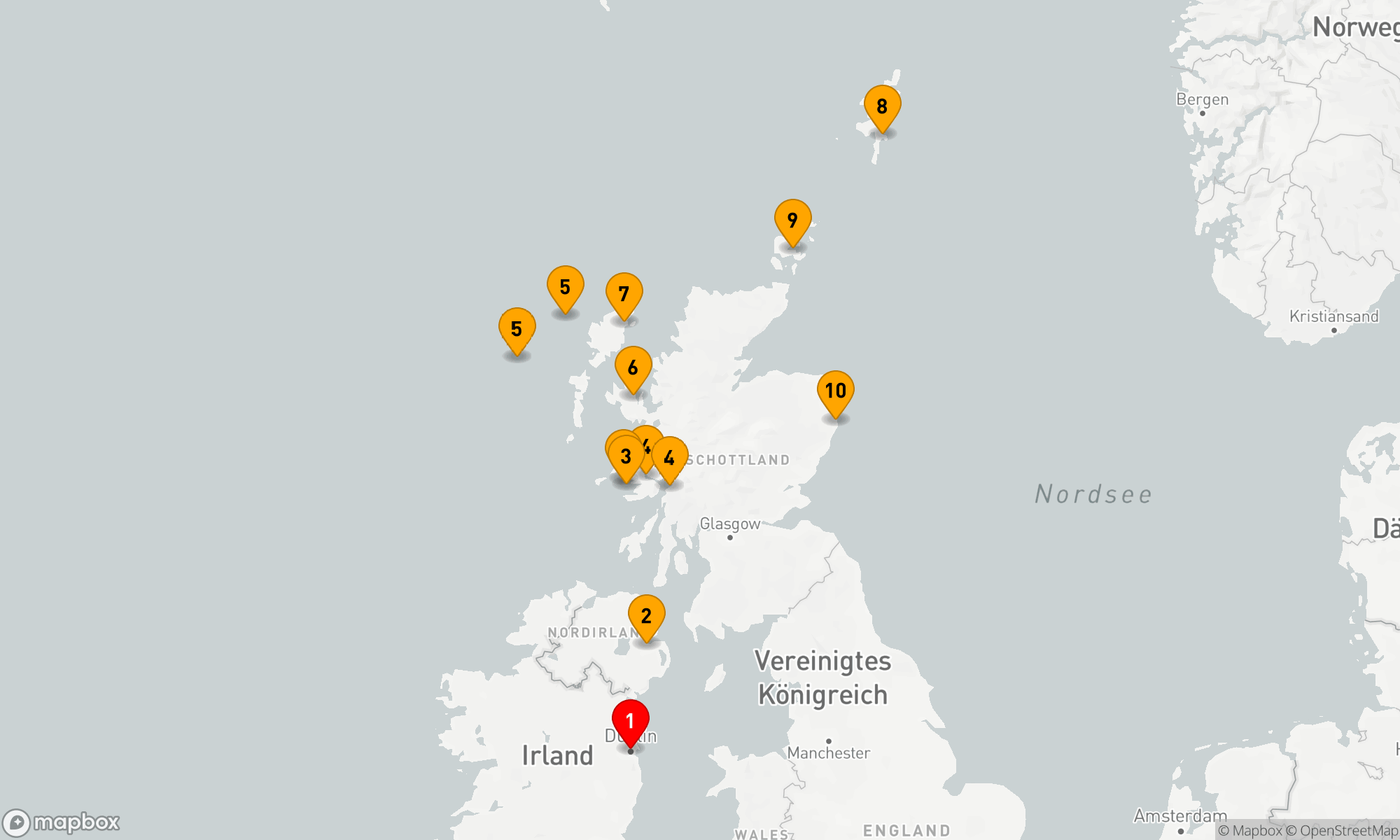 Route 11 Nächte - Schottische Inseln: Historische Pfade & Wildnis