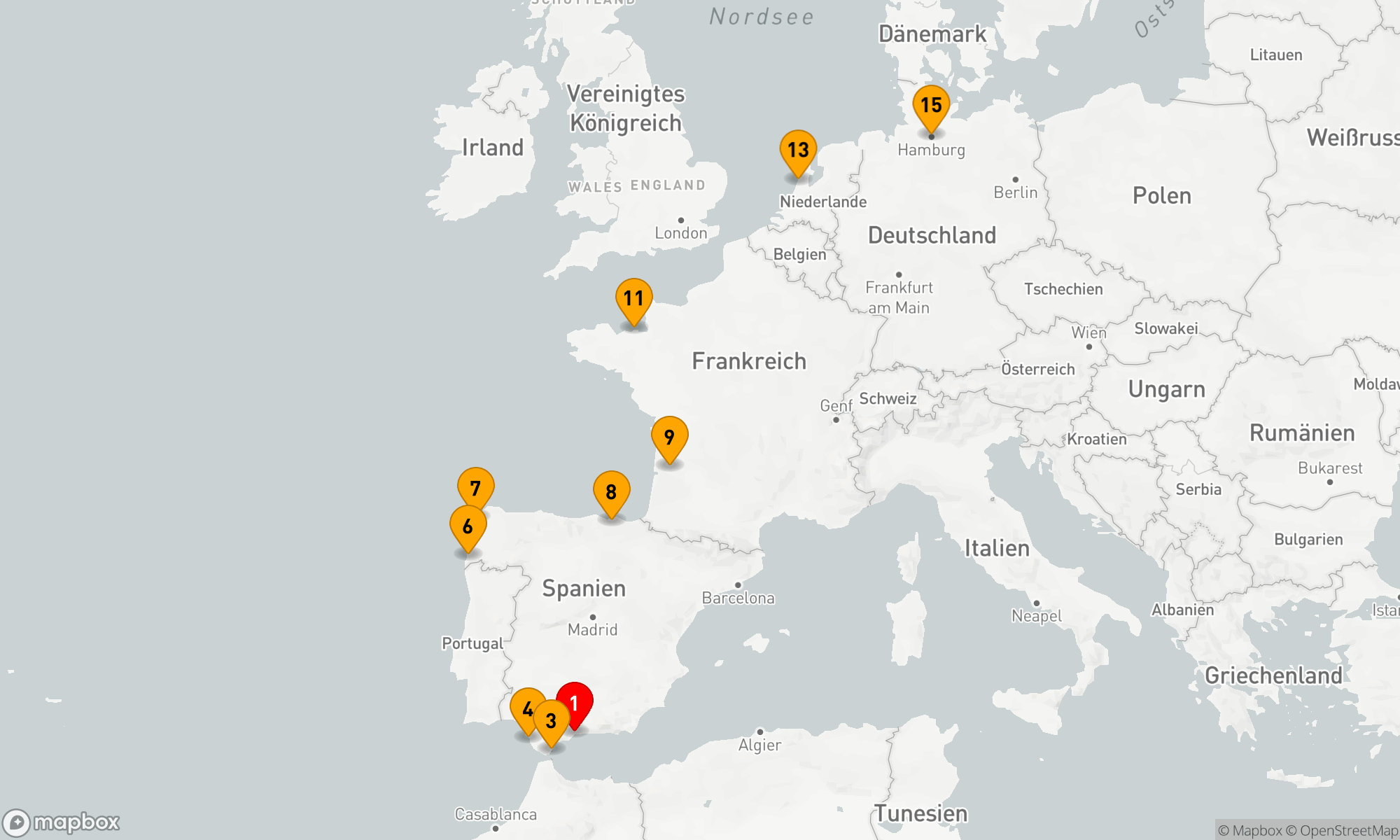 Route 14 Nächte - Europas Vielfalt entlang des Atlantiks