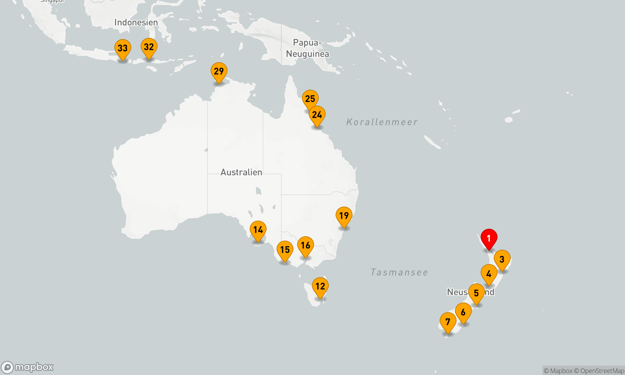 Route 33 Nächte - time to discover: Neuseeland und Australien