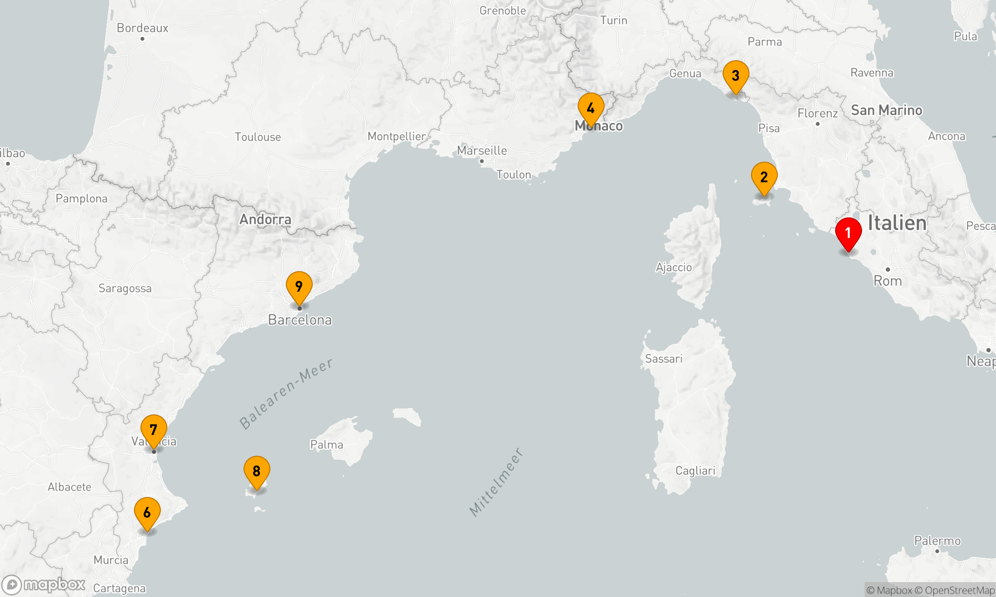 Route 9 Nächte - PESTO,  PAELLA & PARADIES